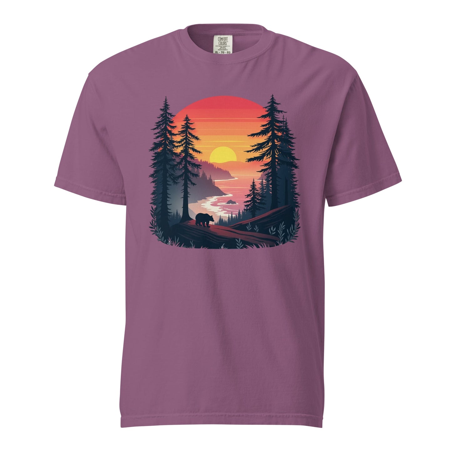 Sunset Bear Men's (Unisex) Premium Tee - Men's Shirts - Discovery Co.