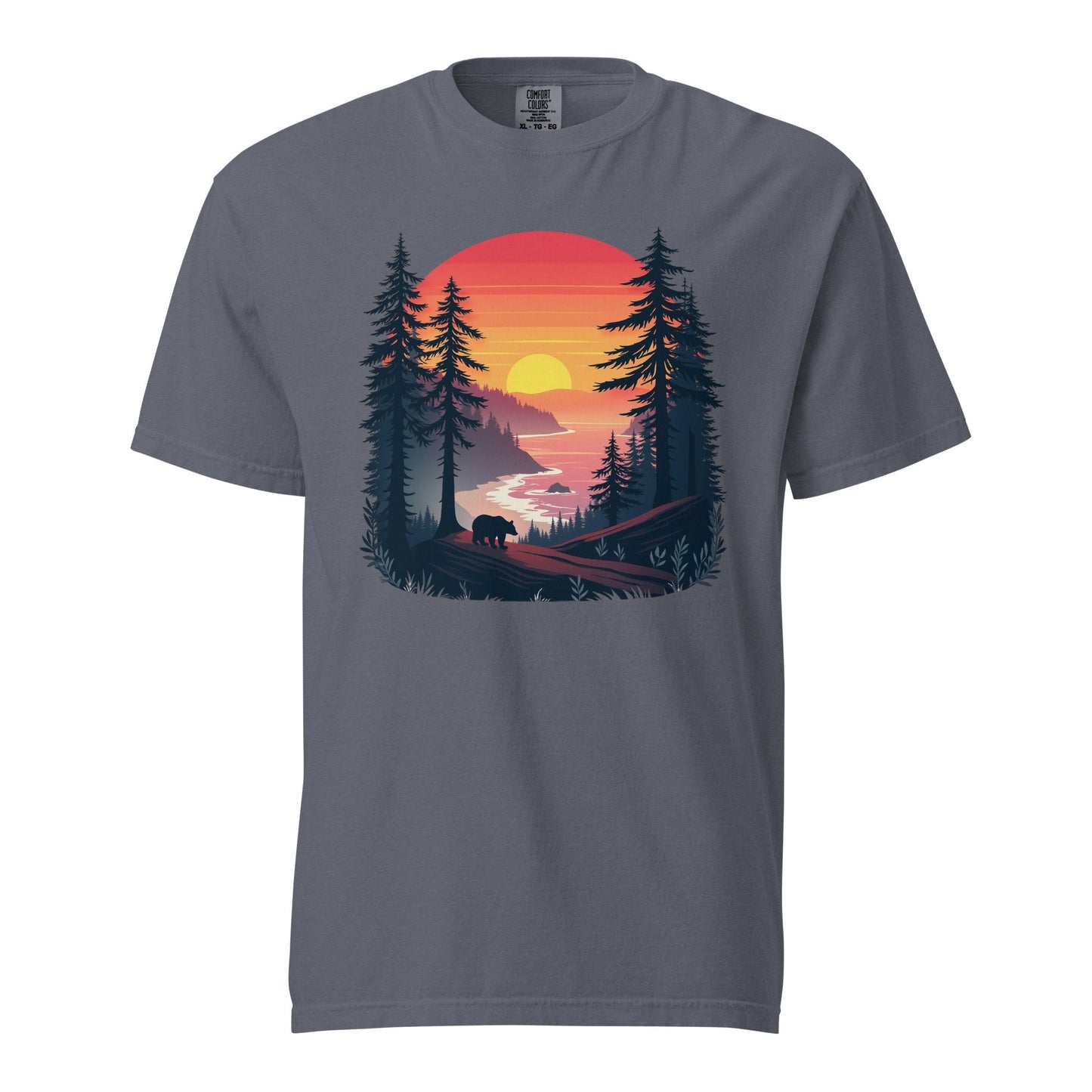 Sunset Bear Men's (Unisex) Premium Tee - Men's Shirts - Discovery Co.