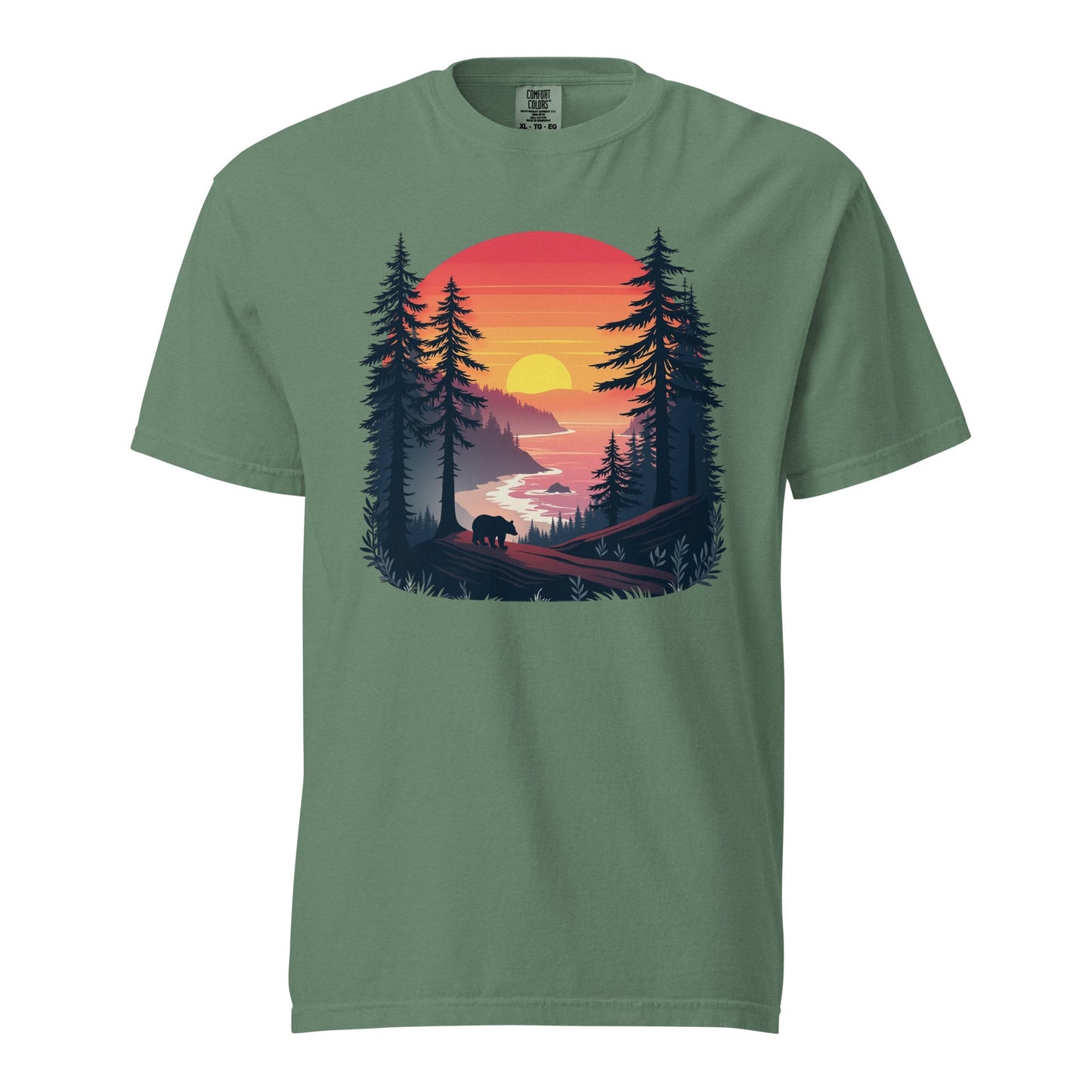 Sunset Bear Men's (Unisex) Premium Tee - Men's Shirts - Discovery Co.