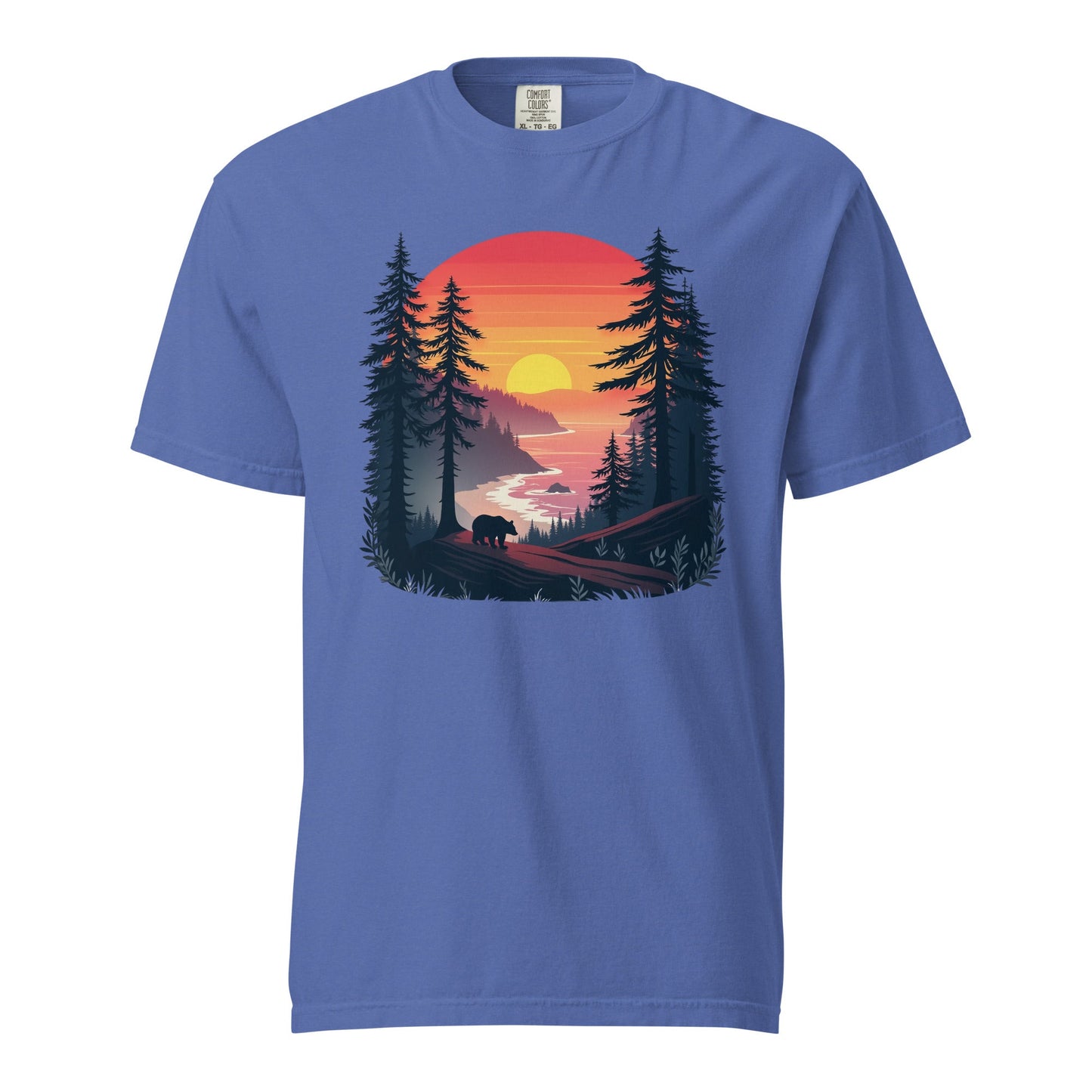 Sunset Bear Men's (Unisex) Premium Tee - Men's Shirts - Discovery Co.