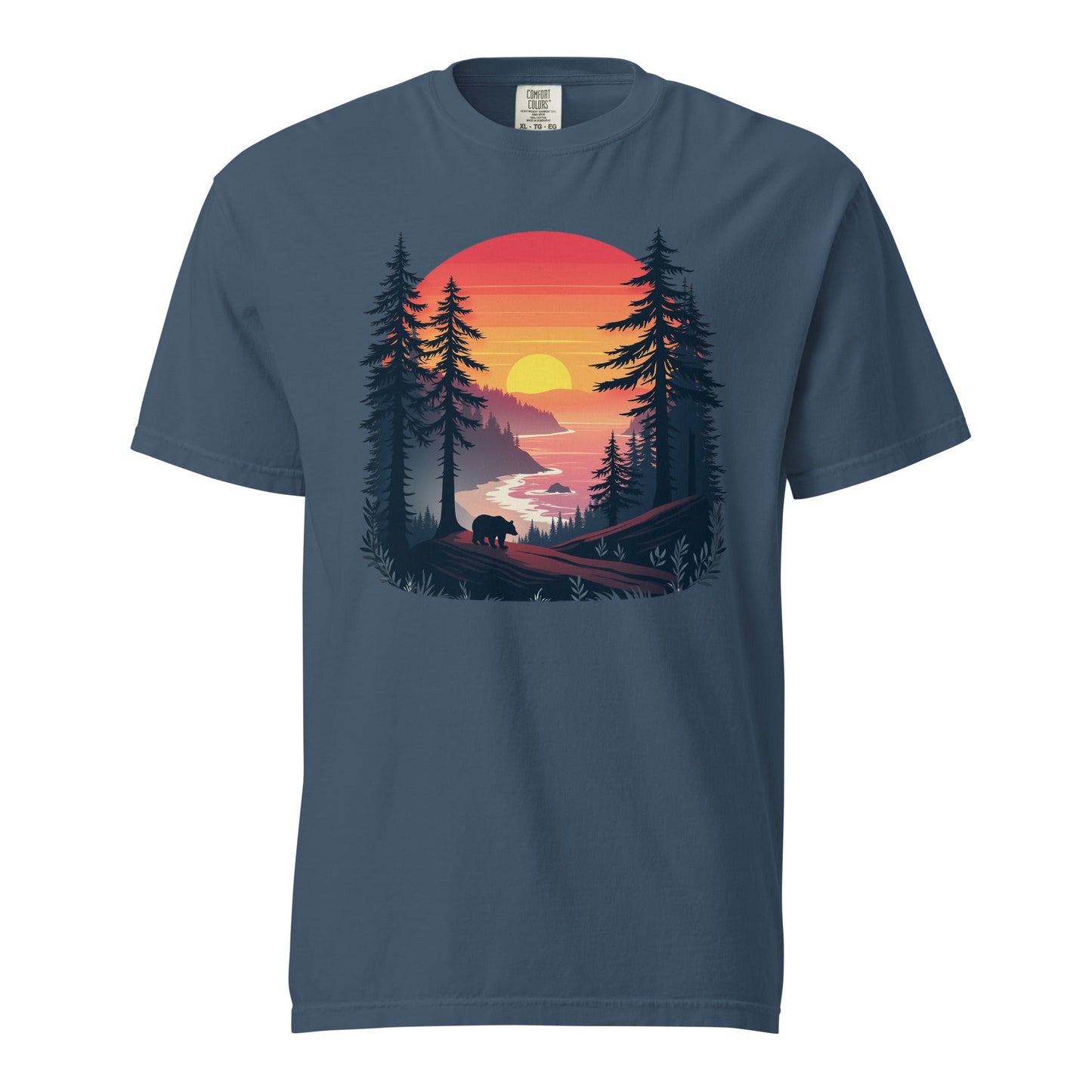 Sunset Bear Men's (Unisex) Premium Tee - Men's Shirts - Discovery Co.