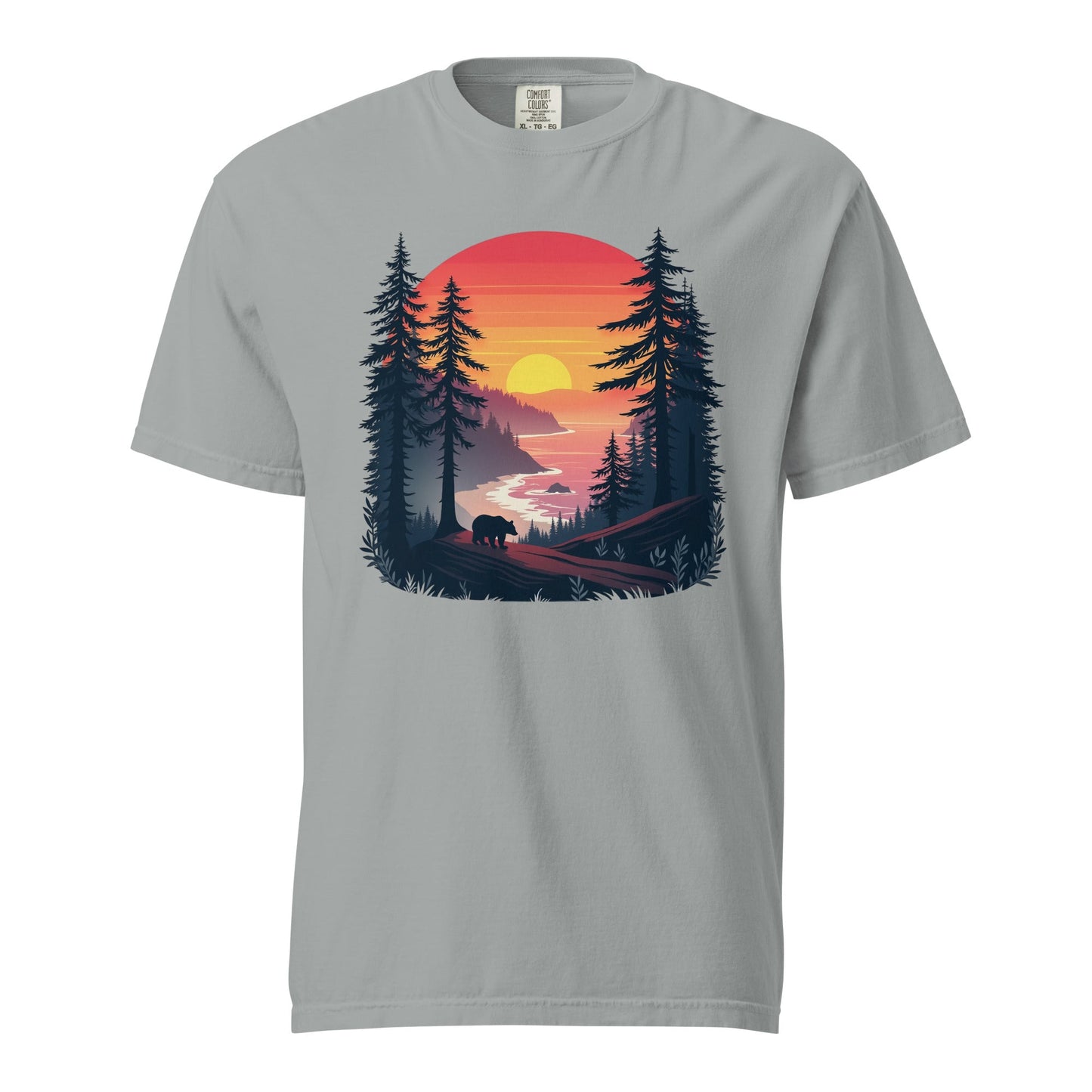 Sunset Bear Men's (Unisex) Premium Tee - Men's Shirts - Discovery Co.