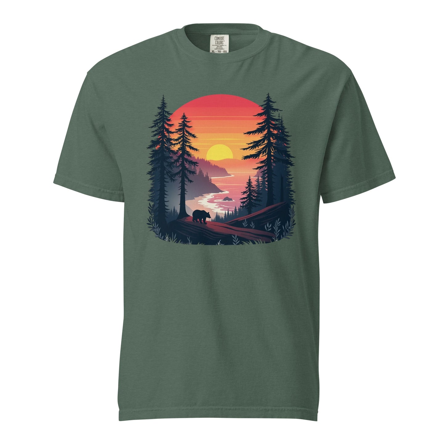 Sunset Bear Men's (Unisex) Premium Tee - Men's Shirts - Discovery Co.