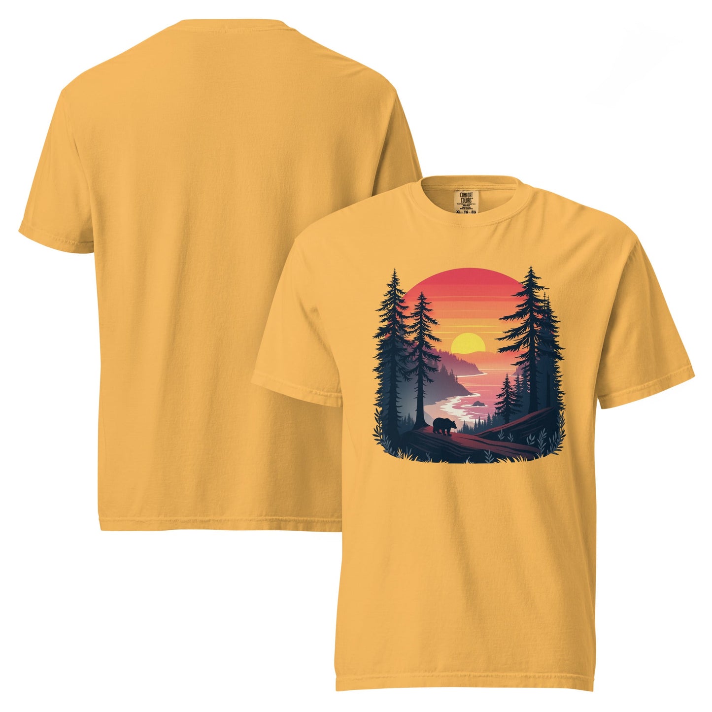 Sunset Bear Men's (Unisex) Premium Tee - Men's Shirts - Discovery Co.