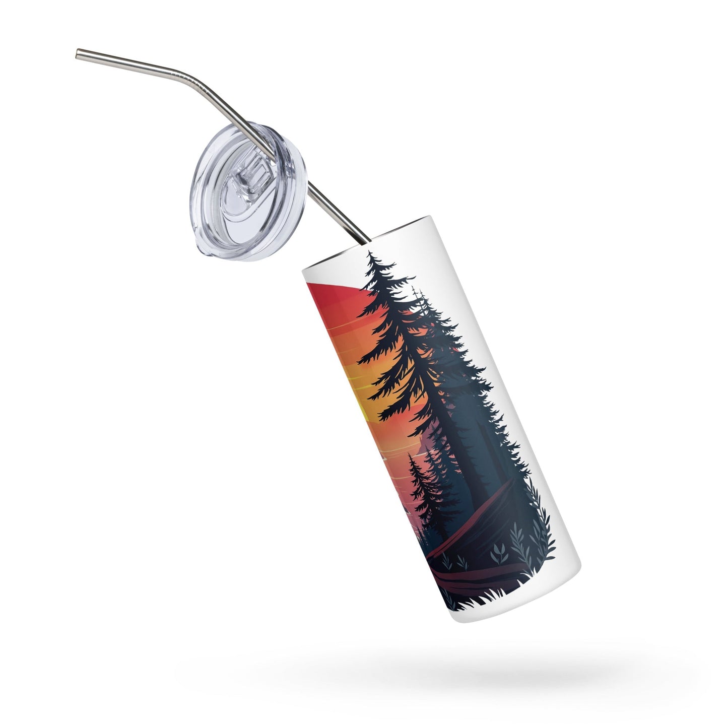 Sunset Bear Stainless Steel Tumbler - Steel Tumbler - Discovery Co.