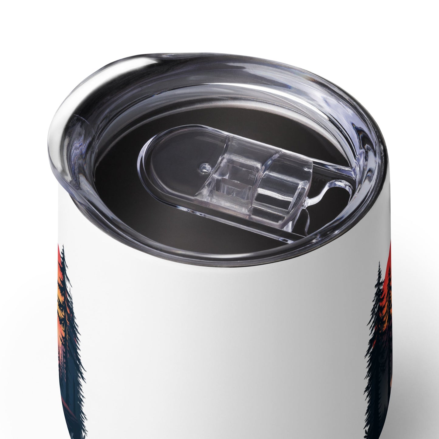 Sunset Bear Stainless Steel Wine Tumbler - Steel Tumbler - Discovery Co.