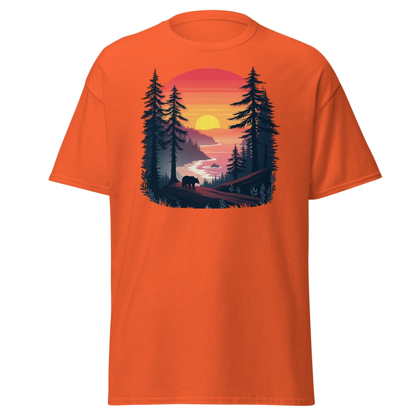 Sunset Bear Women's (Unisex) Classic Tee - Women's Shirts - Discovery Co.