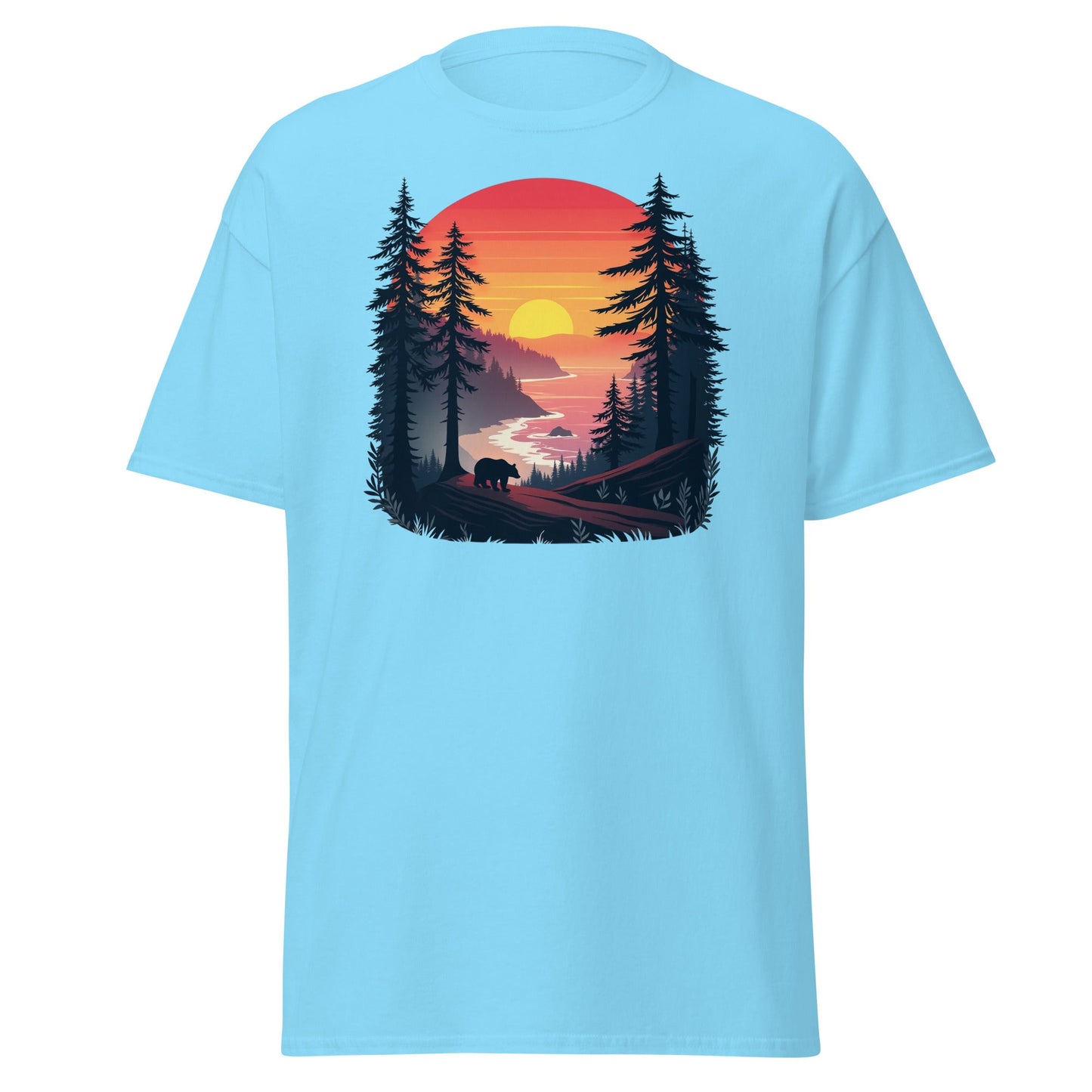 Sunset Bear Women's (Unisex) Classic Tee - Women's Shirts - Discovery Co.