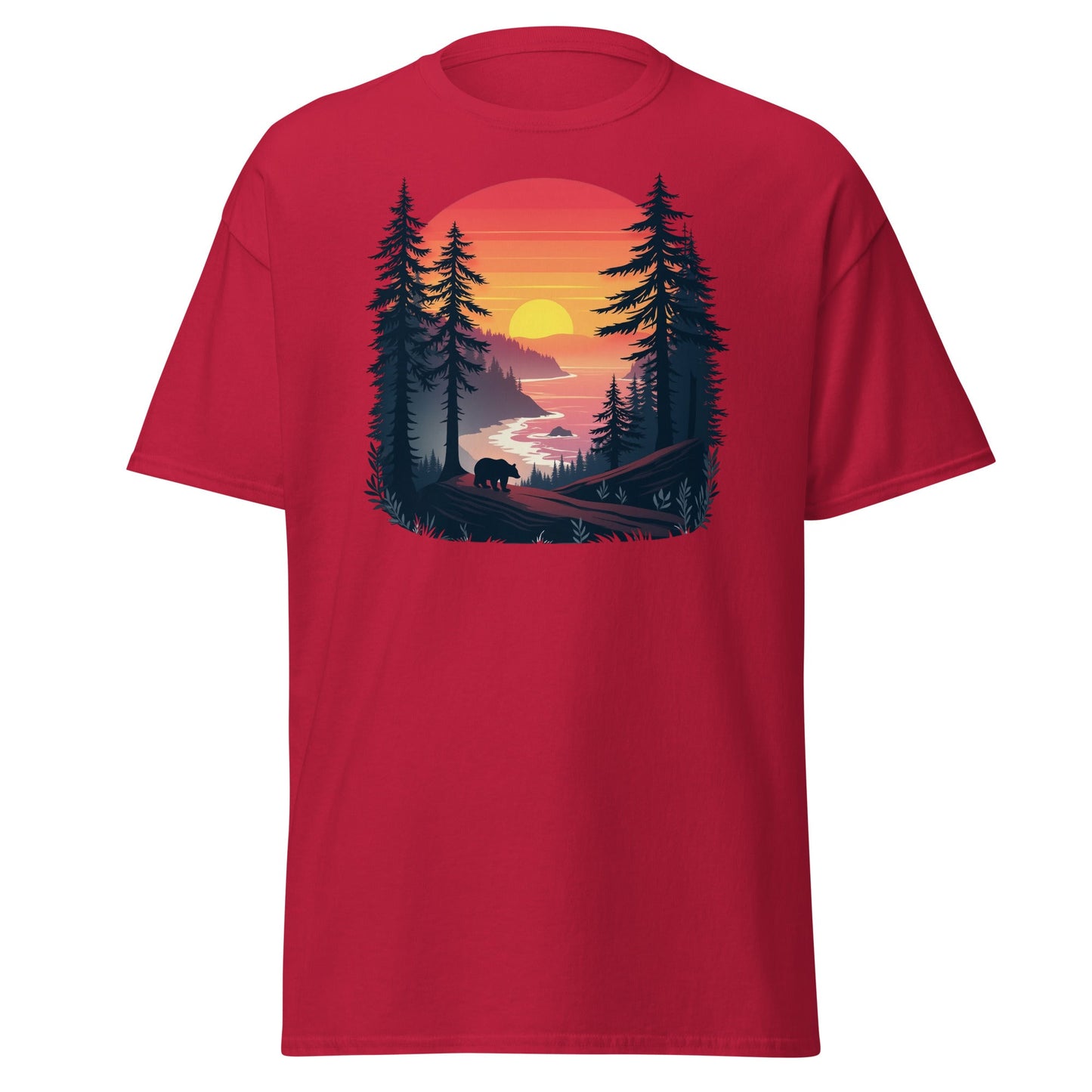Sunset Bear Women's (Unisex) Classic Tee - Women's Shirts - Discovery Co.