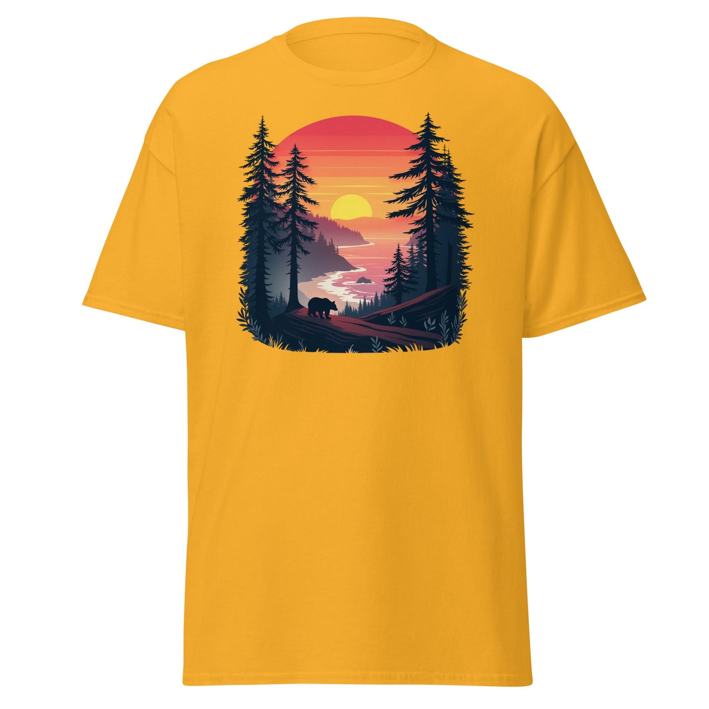 Sunset Bear Women's (Unisex) Classic Tee - Women's Shirts - Discovery Co.