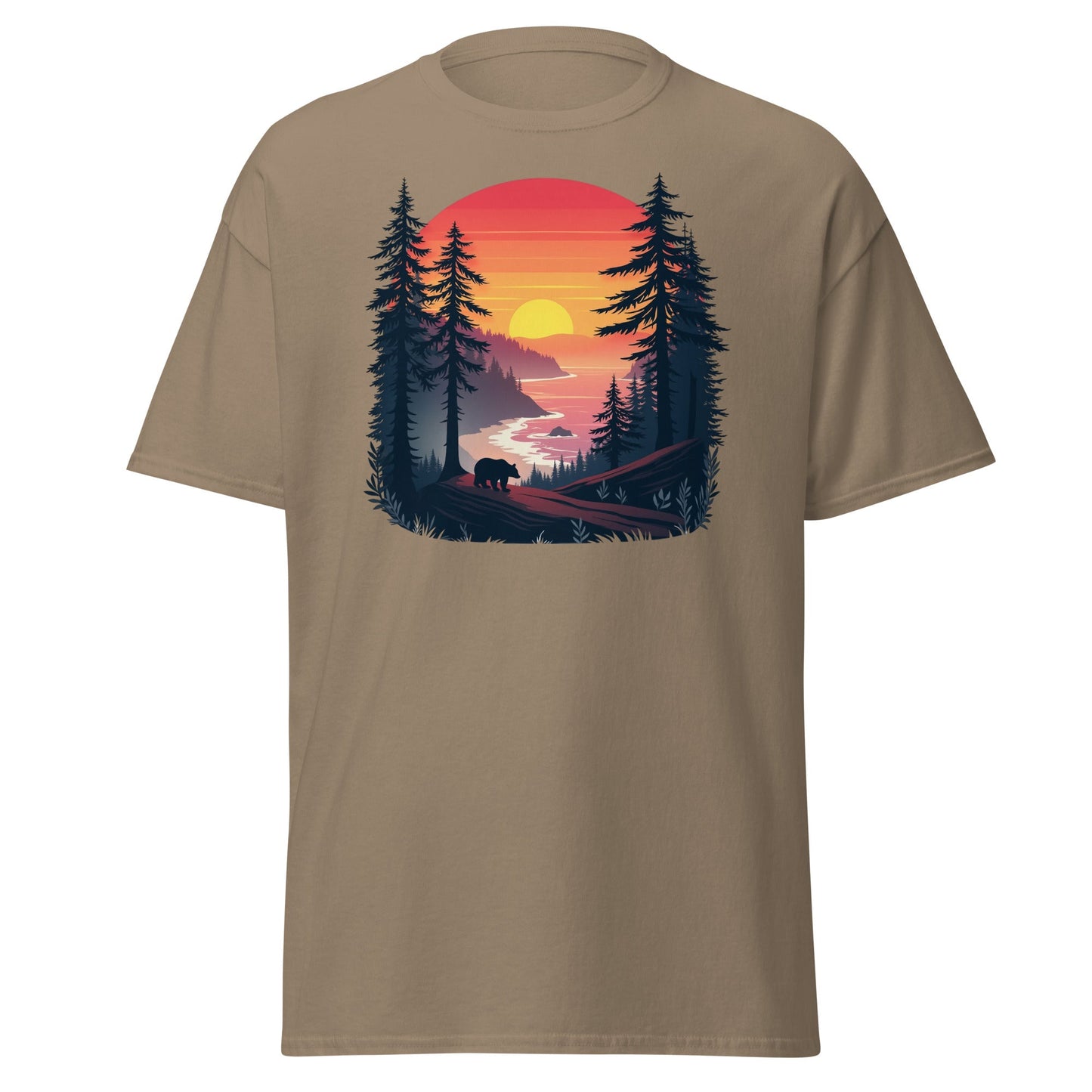 Sunset Bear Women's (Unisex) Classic Tee - Women's Shirts - Discovery Co.