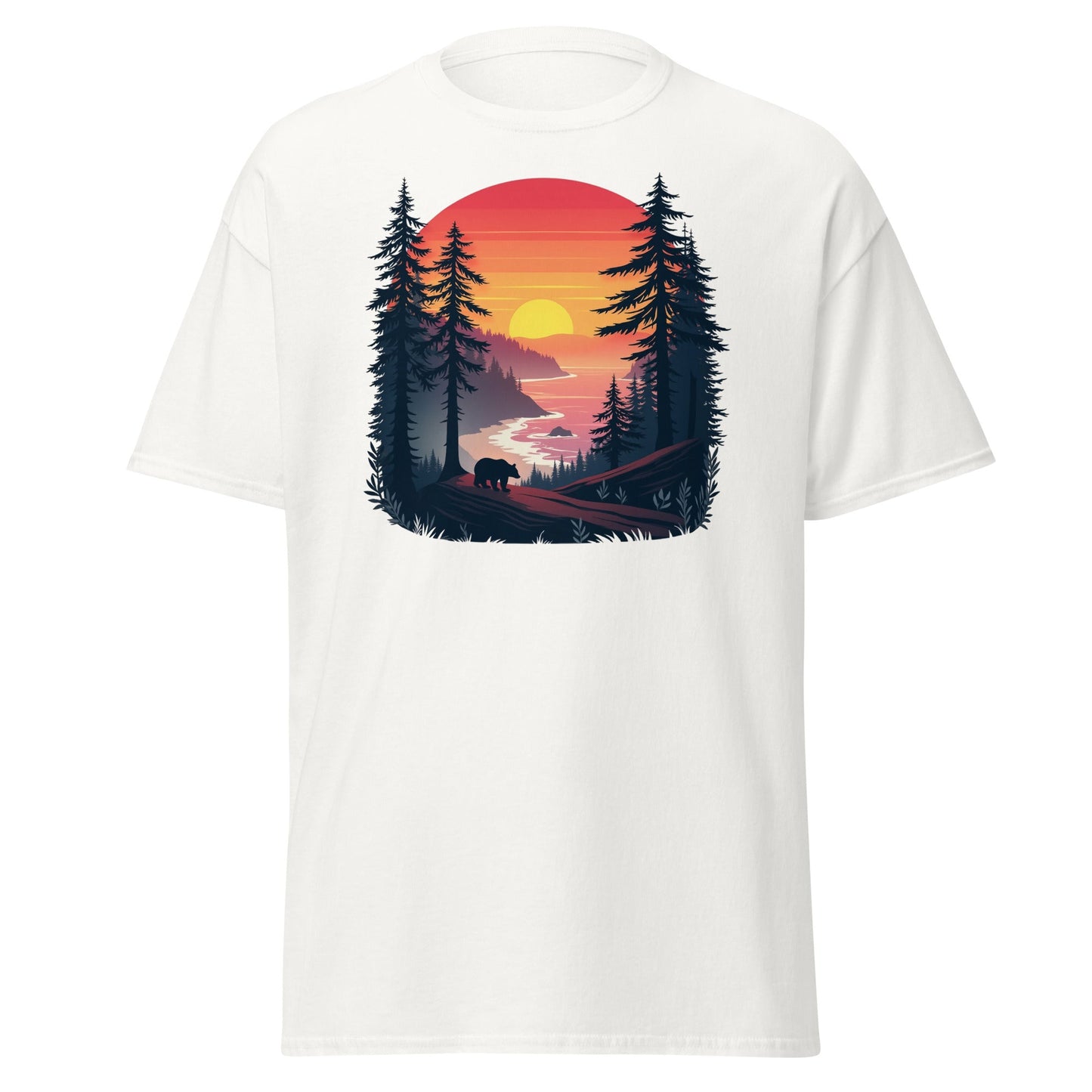 Sunset Bear Women's (Unisex) Classic Tee - Women's Shirts - Discovery Co.