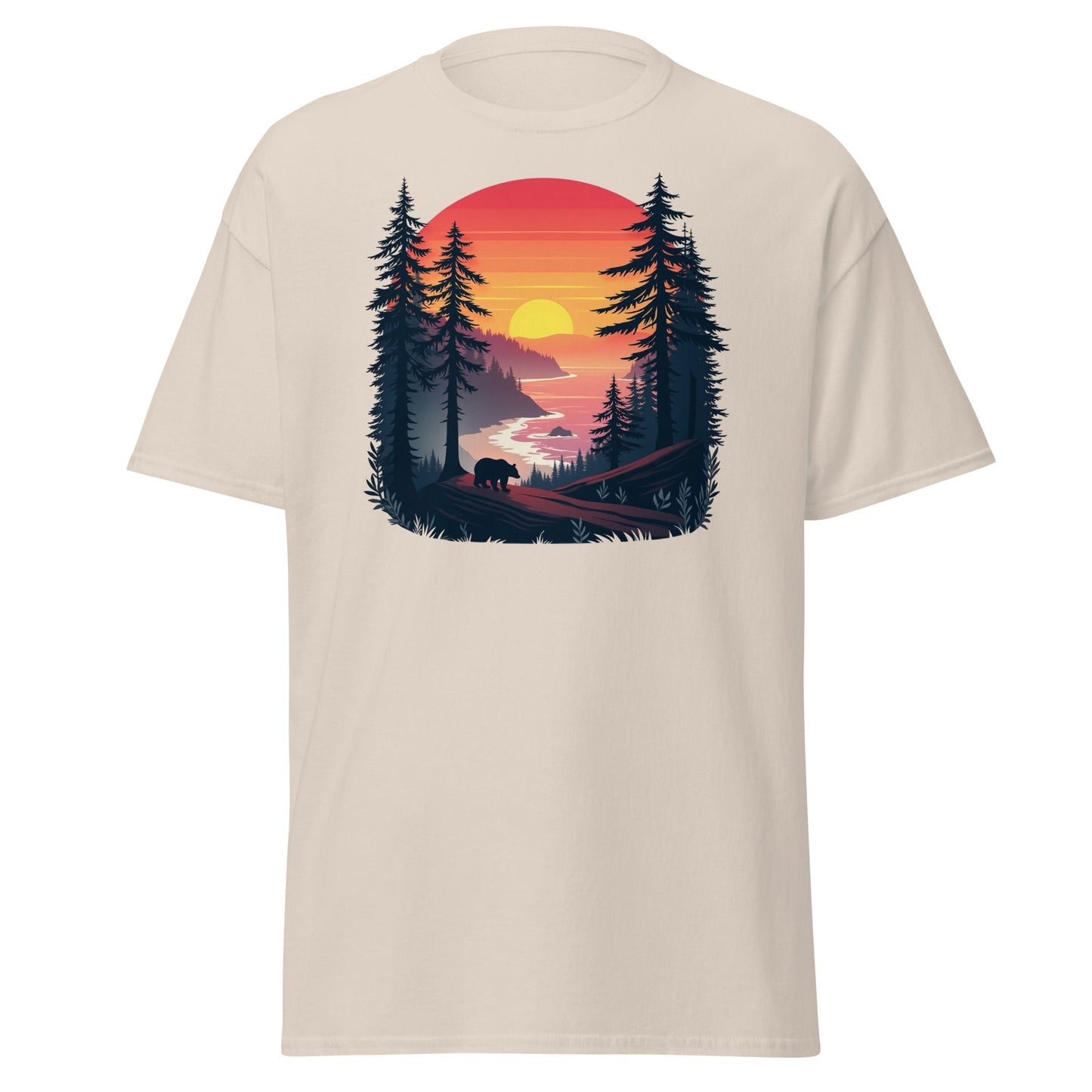 Sunset Bear Women's (Unisex) Classic Tee - Women's Shirts - Discovery Co.