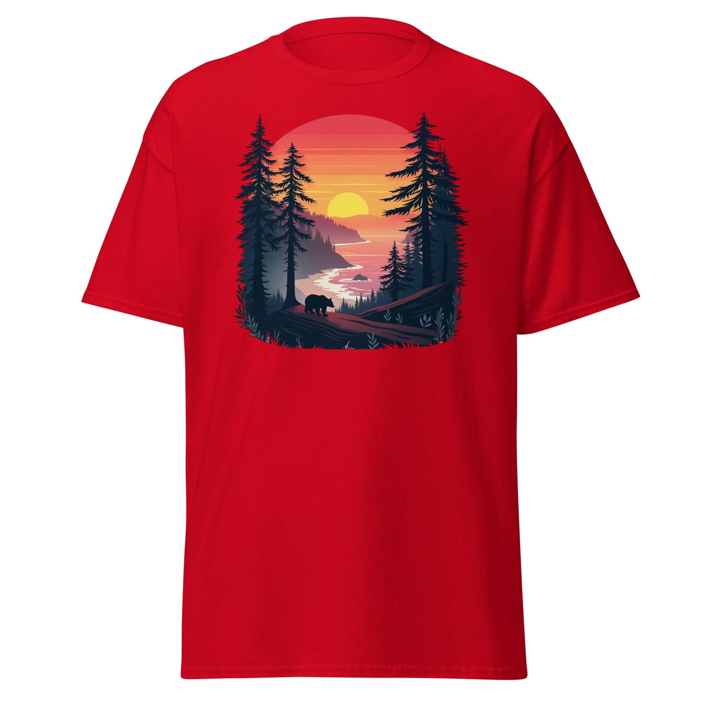 Sunset Bear Women's (Unisex) Classic Tee - Women's Shirts - Discovery Co.