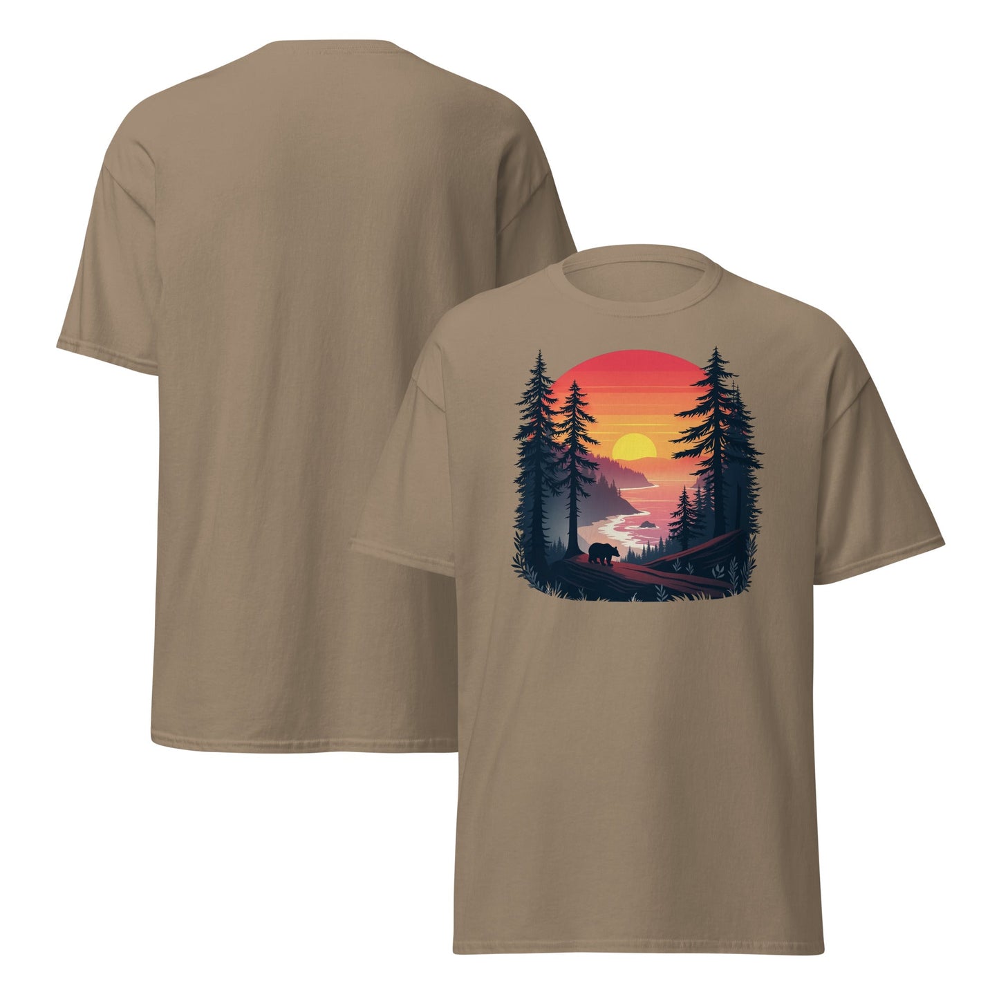 Sunset Bear Women's (Unisex) Classic Tee - Women's Shirts - Discovery Co.