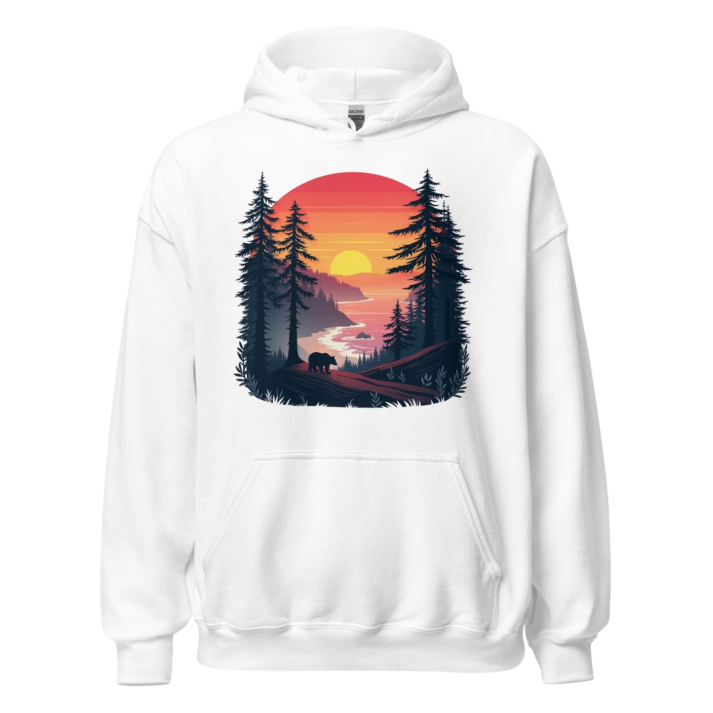 Sunset Bear Women's (Unisex) Hoodie - Hoodies - Discovery Co.