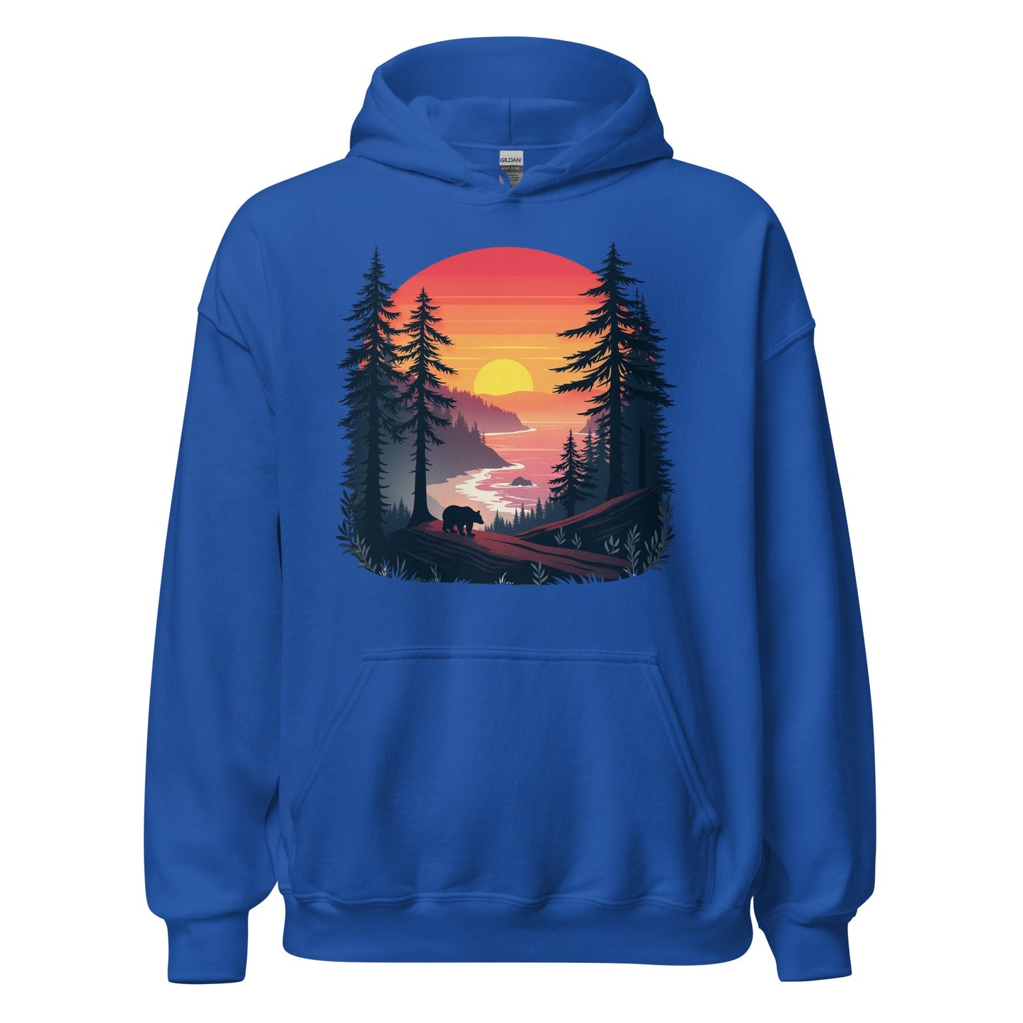 Sunset Bear Women's (Unisex) Hoodie - Hoodies - Discovery Co.