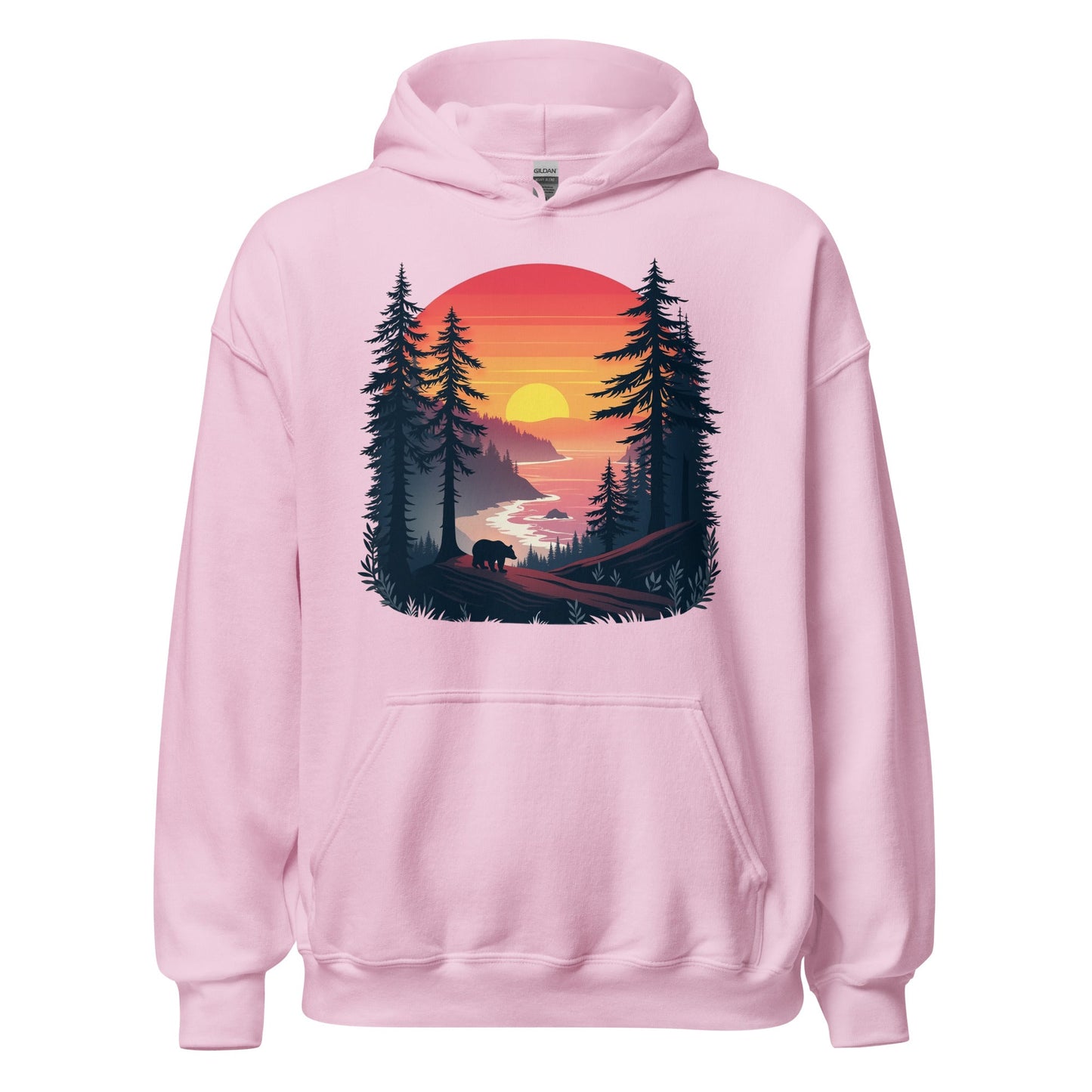 Sunset Bear Women's (Unisex) Hoodie - Hoodies - Discovery Co.