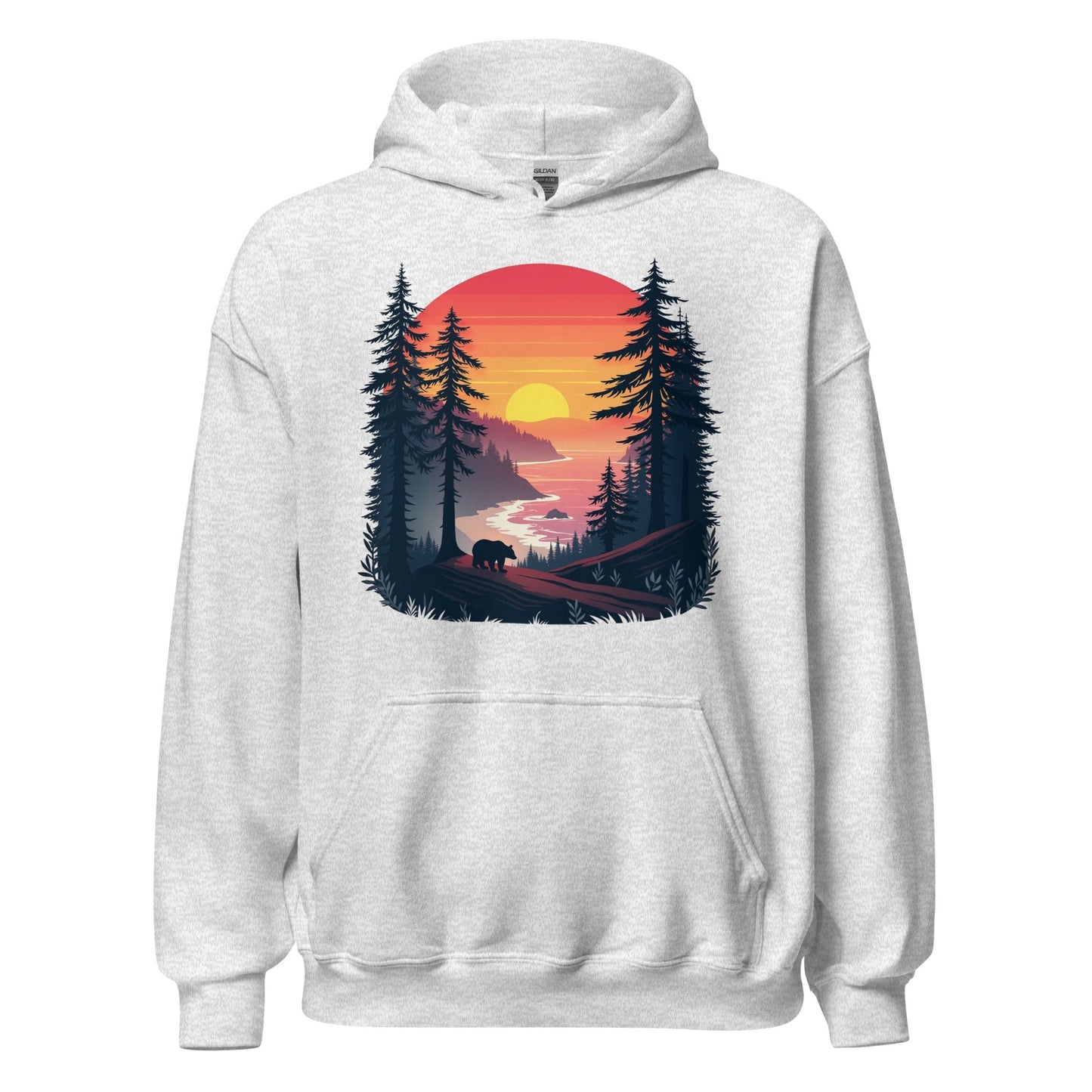 Sunset Bear Women's (Unisex) Hoodie - Hoodies - Discovery Co.