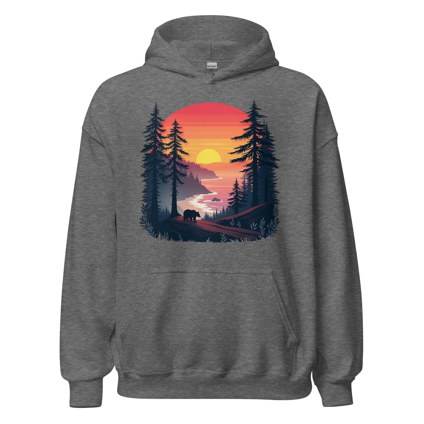 Sunset Bear Women's (Unisex) Hoodie - Hoodies - Discovery Co.