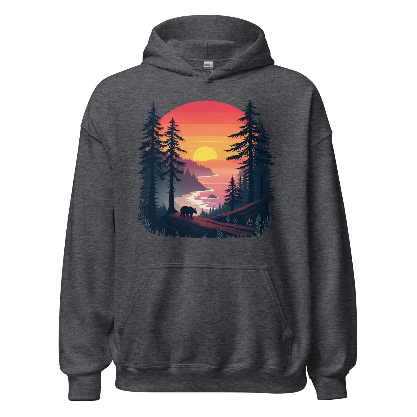 Sunset Bear Women's (Unisex) Hoodie - Hoodies - Discovery Co.