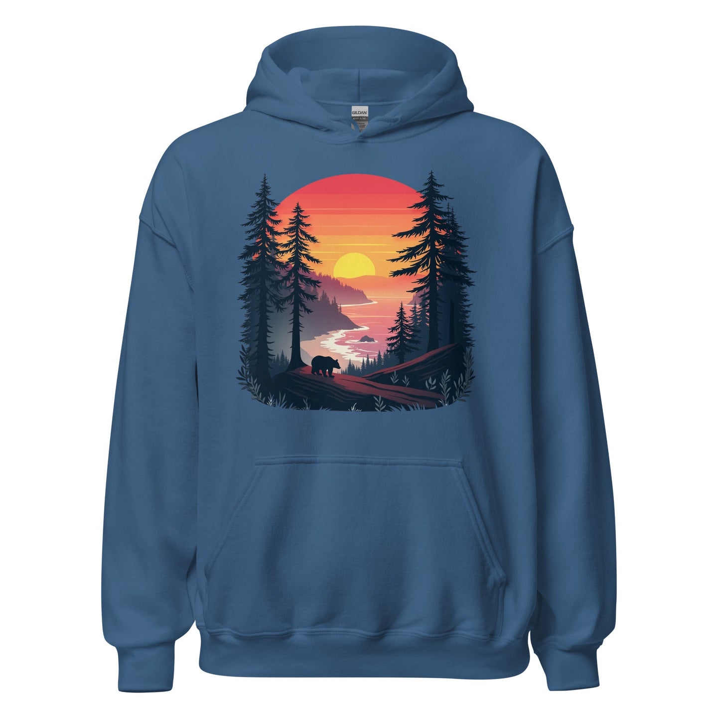Sunset Bear Women's (Unisex) Hoodie - Hoodies - Discovery Co.