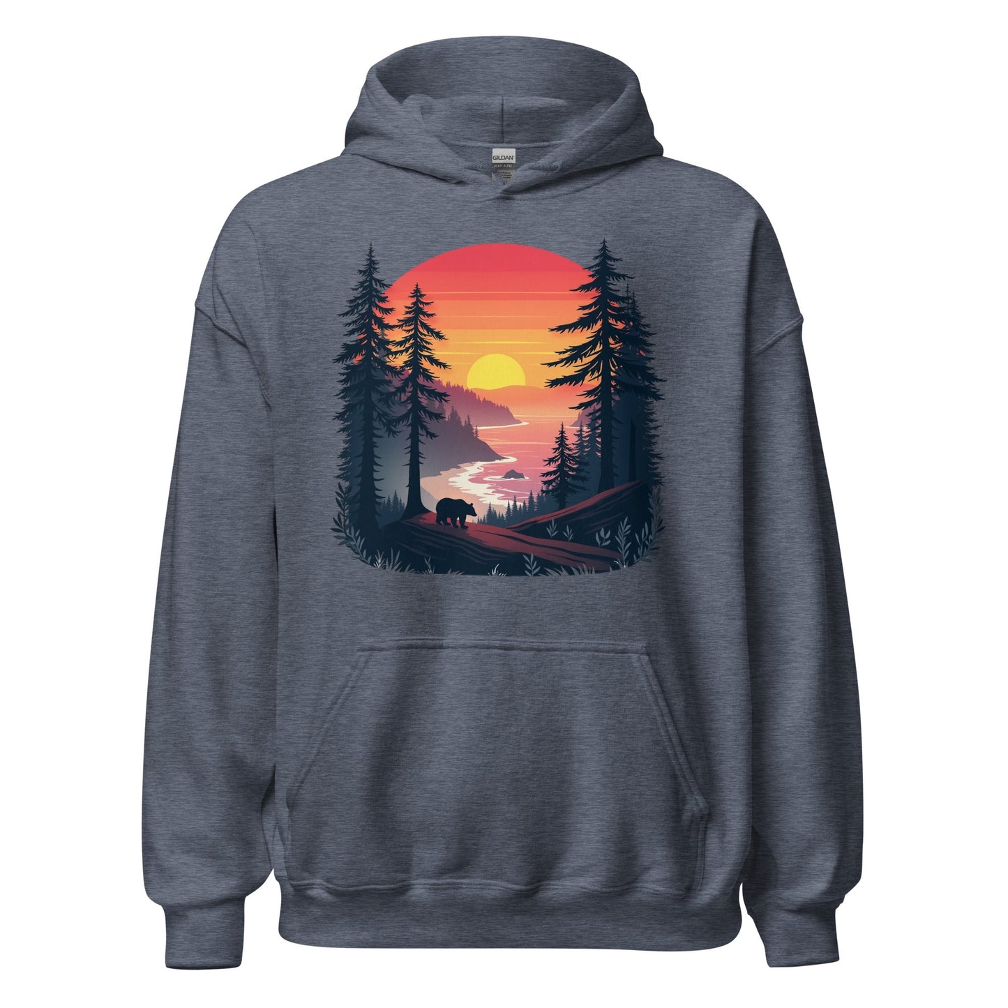 Sunset Bear Women's (Unisex) Hoodie - Hoodies - Discovery Co.