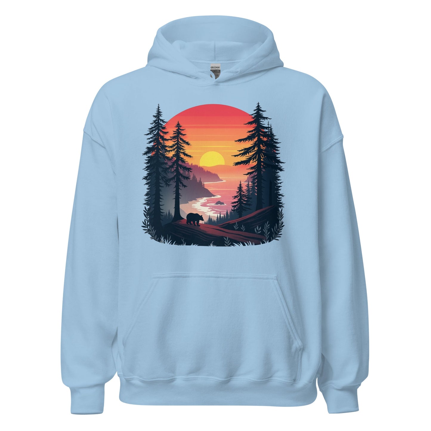 Sunset Bear Women's (Unisex) Hoodie - Hoodies - Discovery Co.