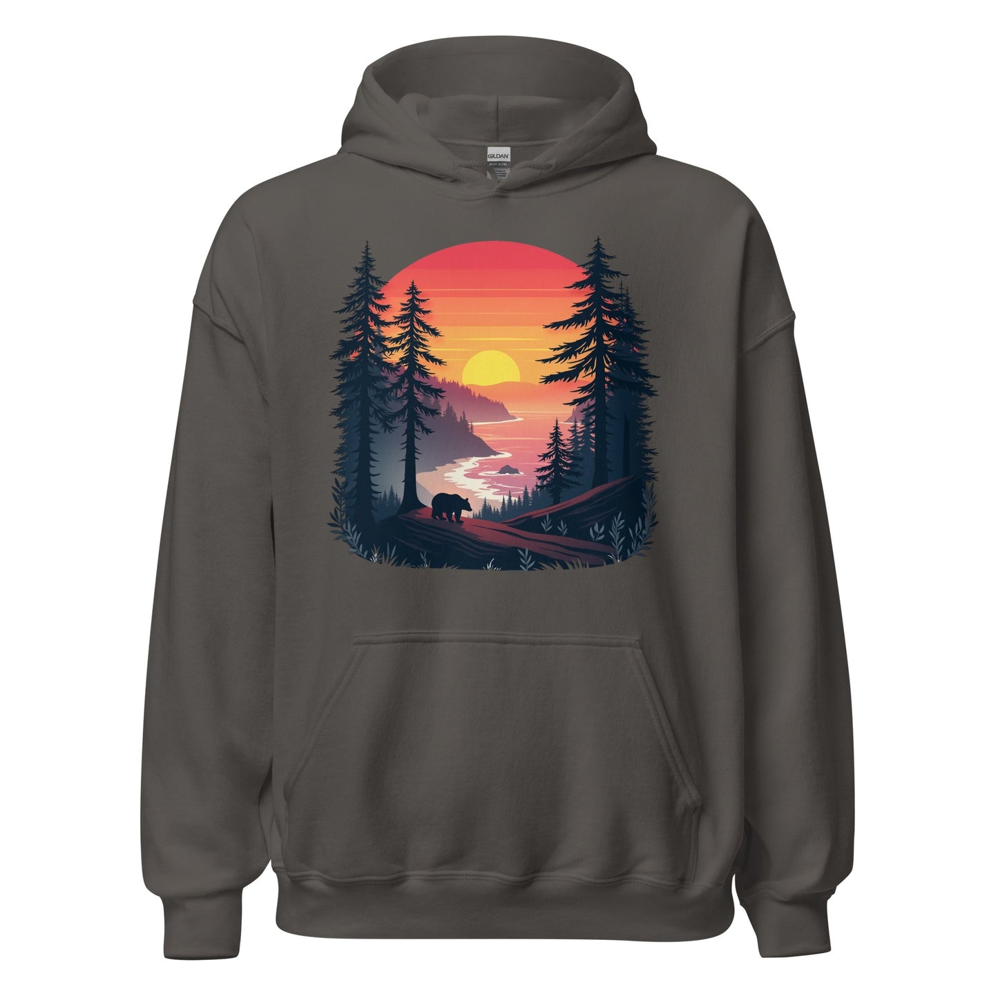 Sunset Bear Women's (Unisex) Hoodie - Hoodies - Discovery Co.