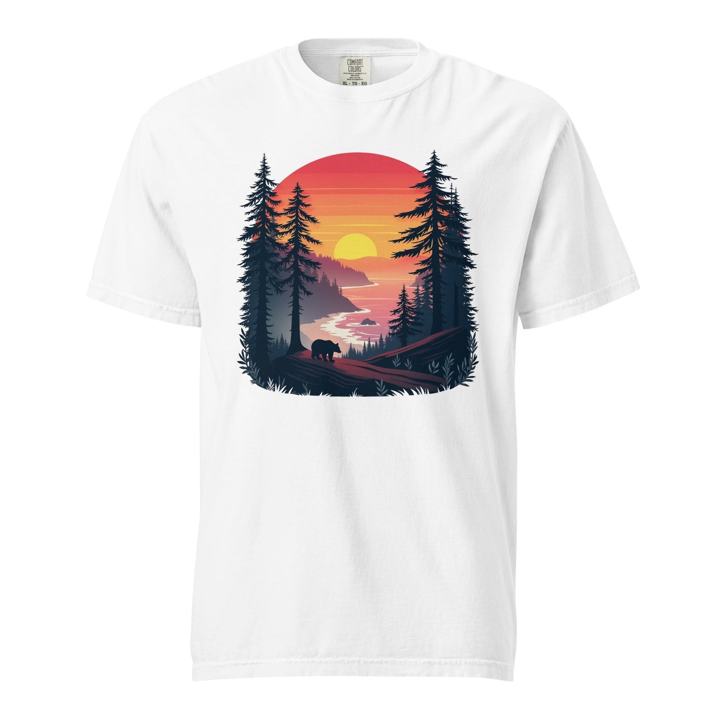 Sunset Bear Women's (Unisex) Premium Tee - Women's Shirts - Discovery Co.