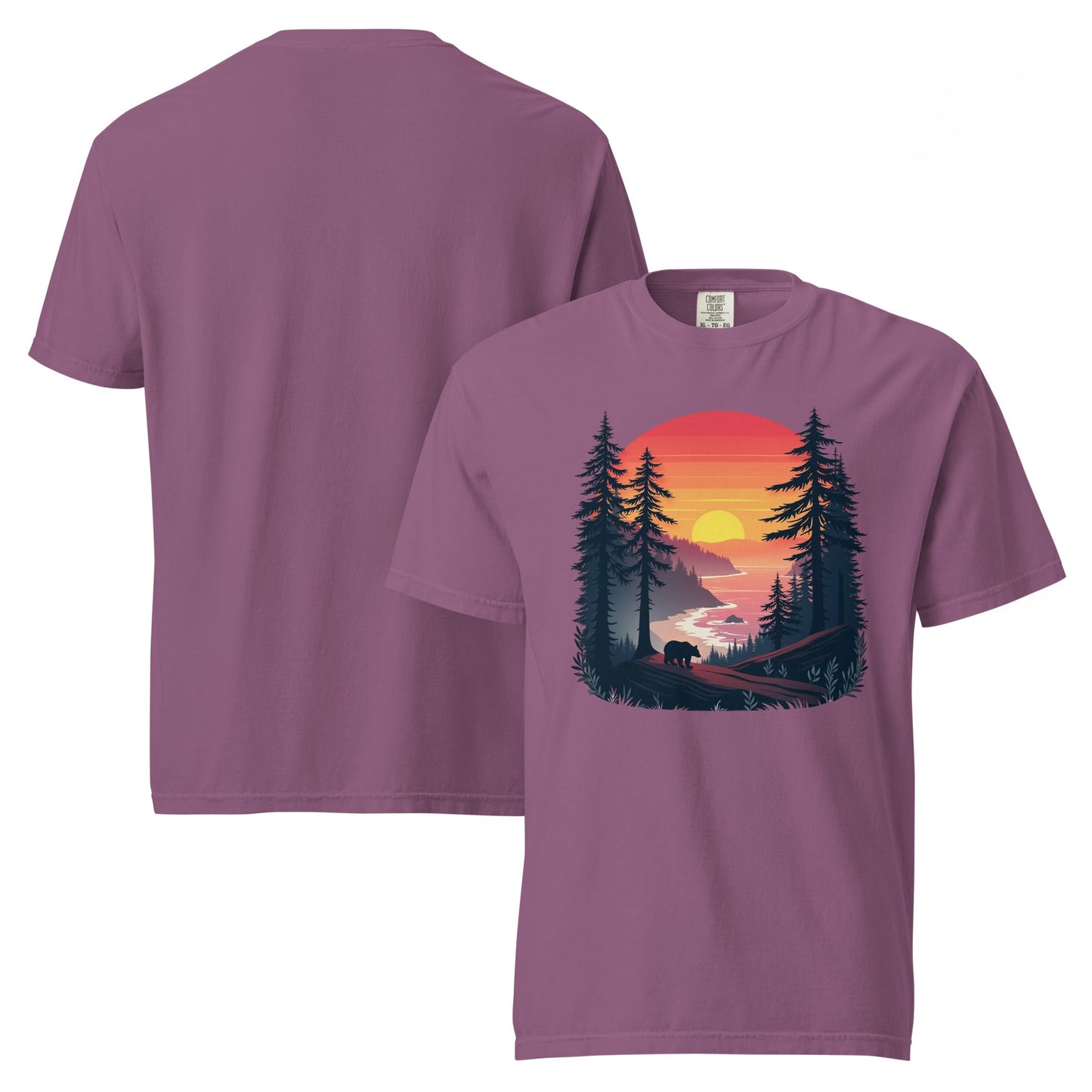 Sunset Bear Women's (Unisex) Premium Tee - Women's Shirts - Discovery Co.