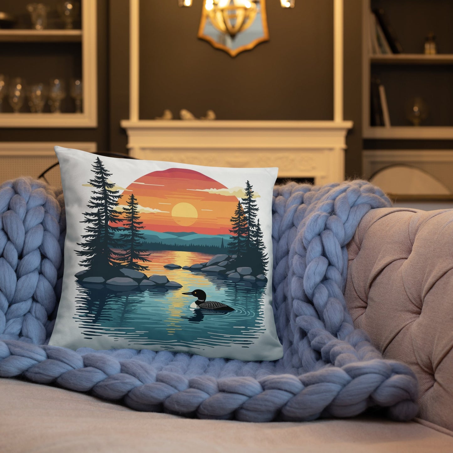 Sunset Duck Basic Pillow - Pillows - Discovery Co.