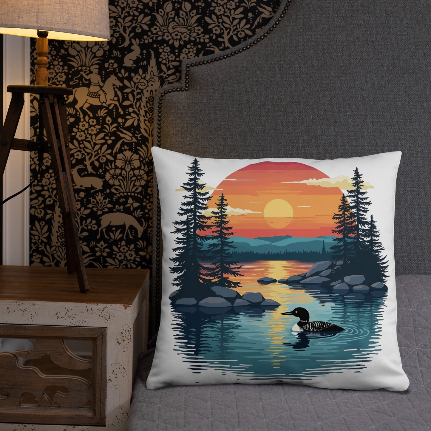 Sunset Duck Basic Pillow - Pillows - Discovery Co.