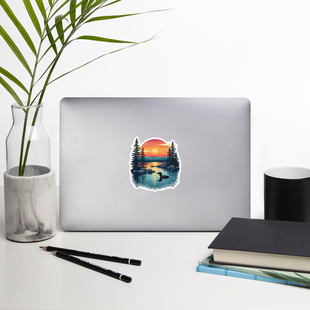 Sunset Duck Bubble - Free Stickers - stickers - Discovery Co.