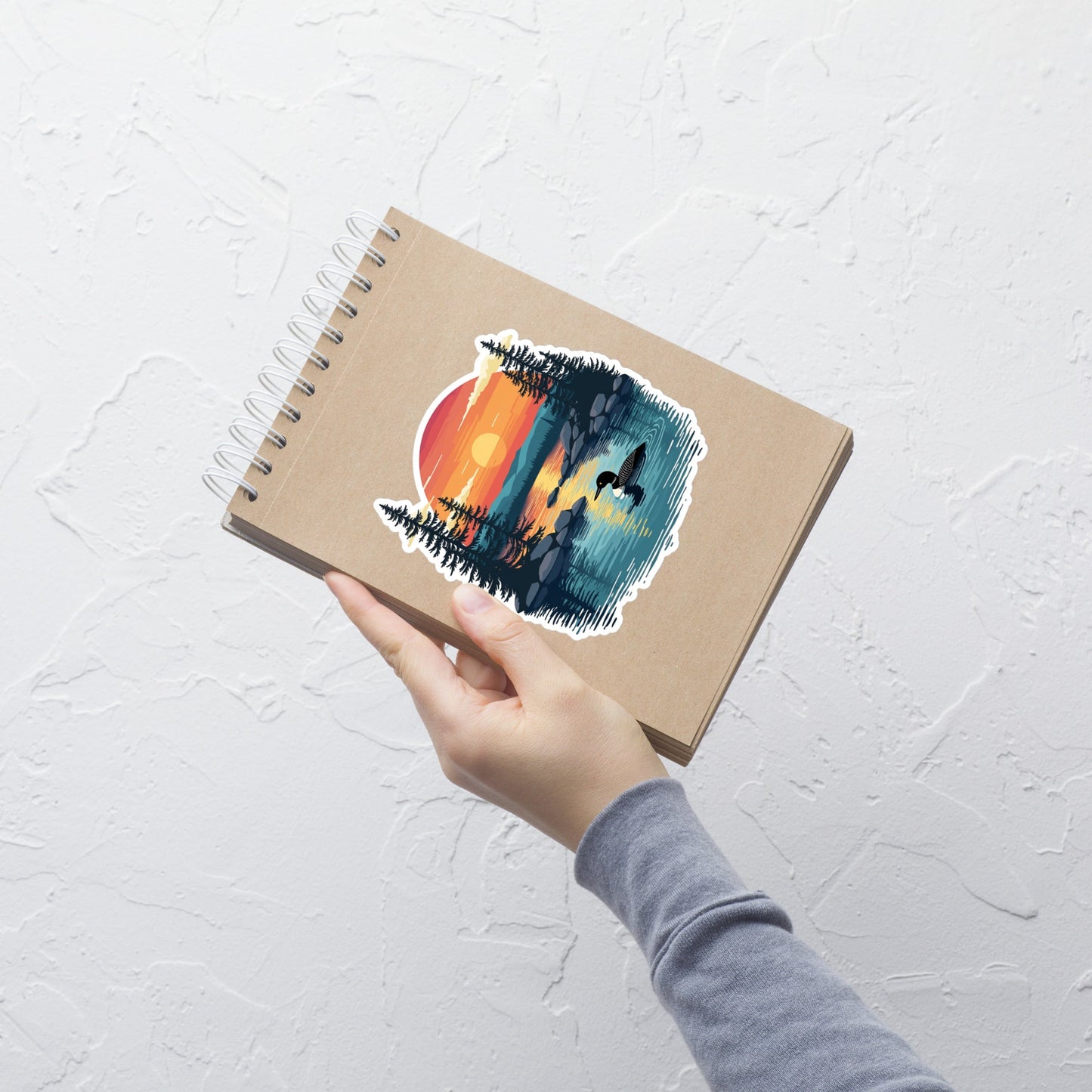 Sunset Duck Bubble - Free Stickers - stickers - Discovery Co.