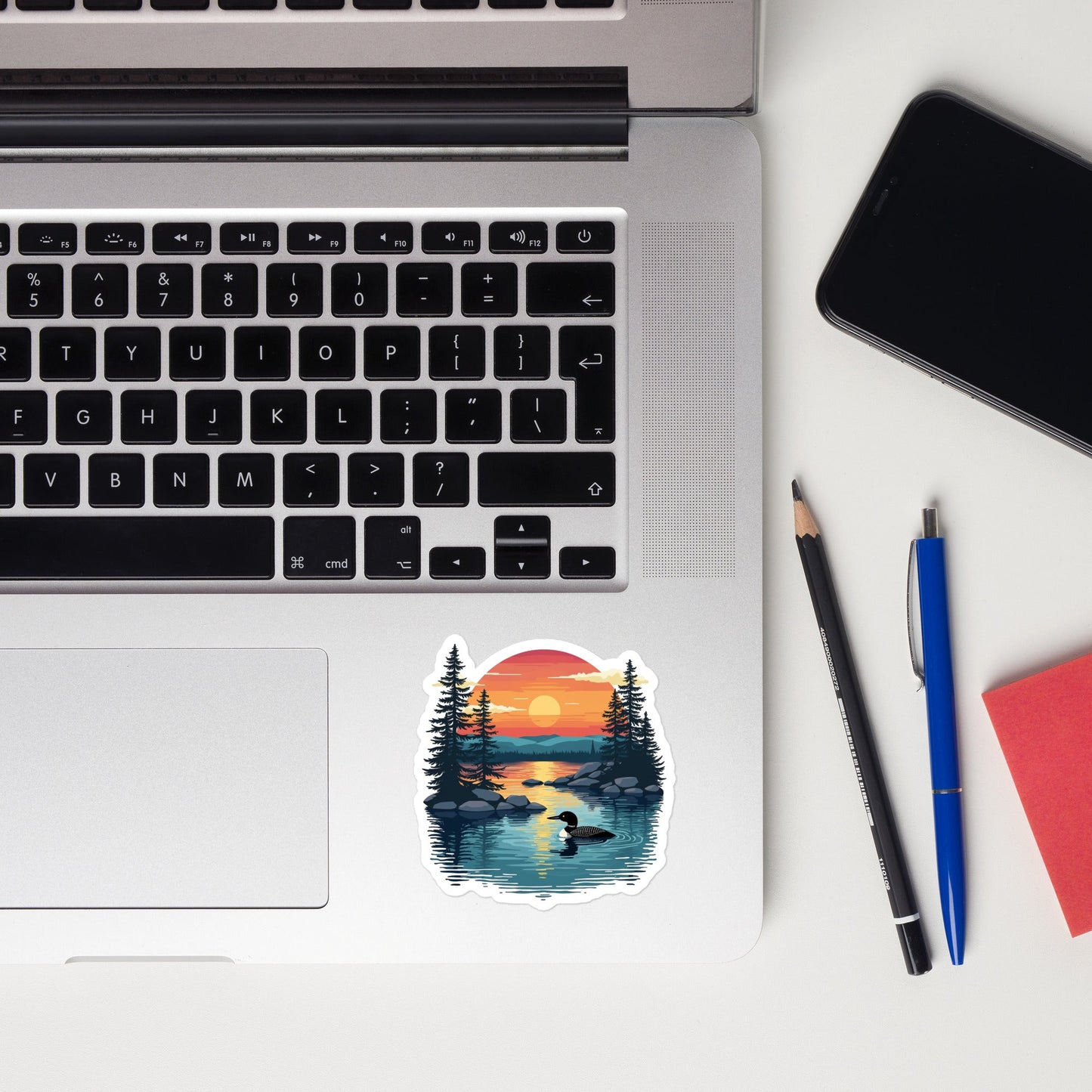 Sunset Duck Bubble - Free Stickers - stickers - Discovery Co.
