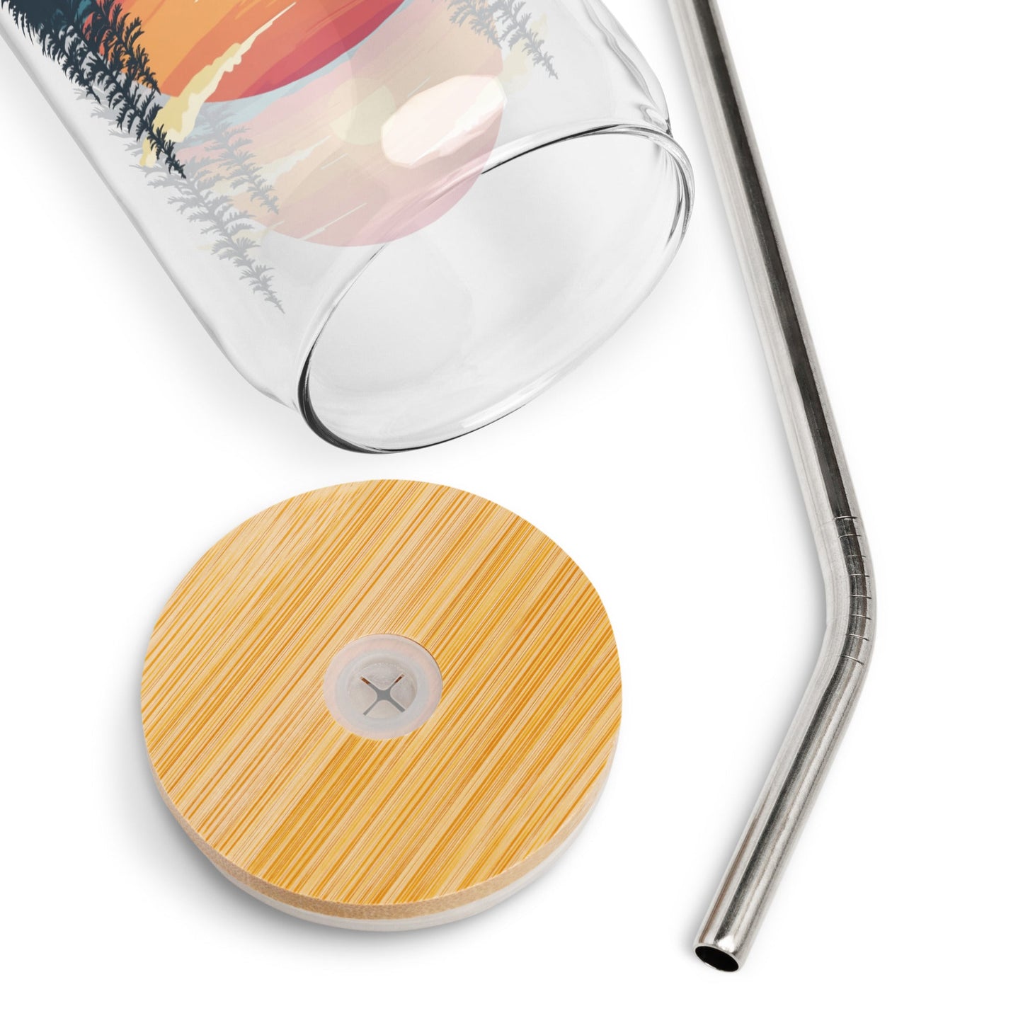 Sunset Duck Can - Shaped Glass - Can - Shaped Glass - Discovery Co.
