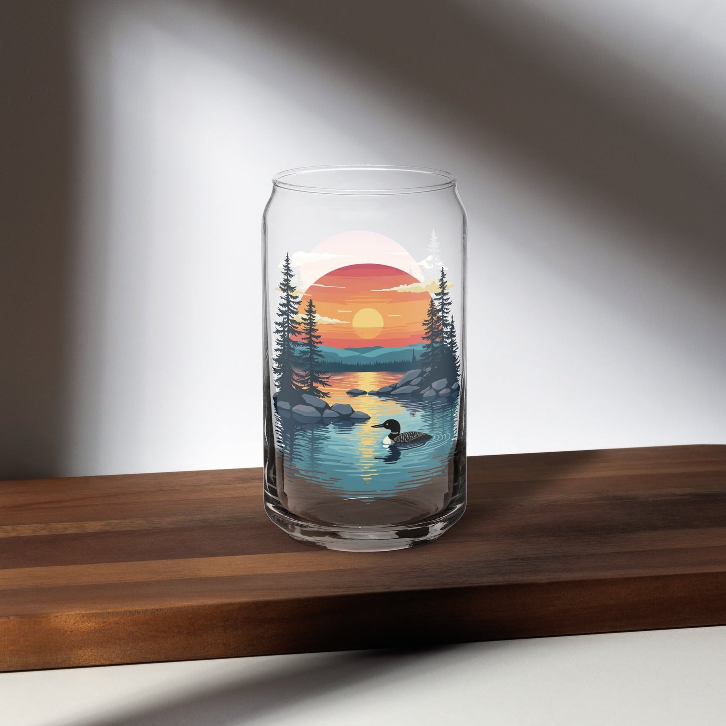 Sunset Duck Can - Shaped Glass - Can - Shaped Glass - Discovery Co.
