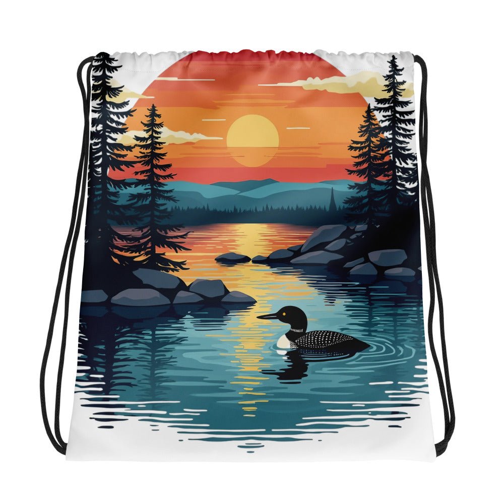 Sunset Duck Drawstring Bag - Drawstring Bag - Discovery Co.