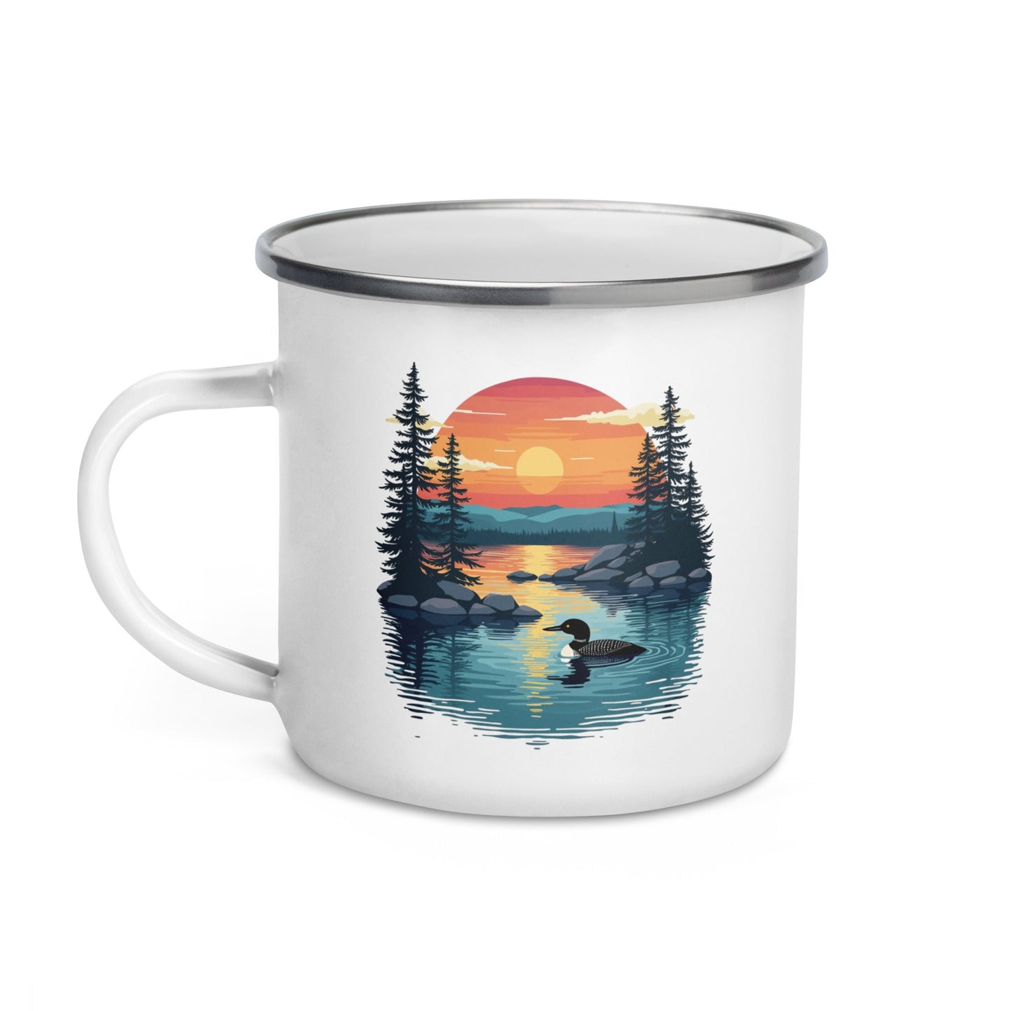 Sunset Duck Enamel Mug - Mugs - Discovery Co.