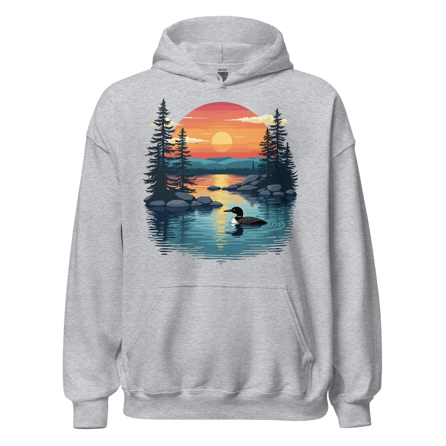 Sunset Duck Men's (Unisex) Hoodie - Hoodies - Discovery Co.