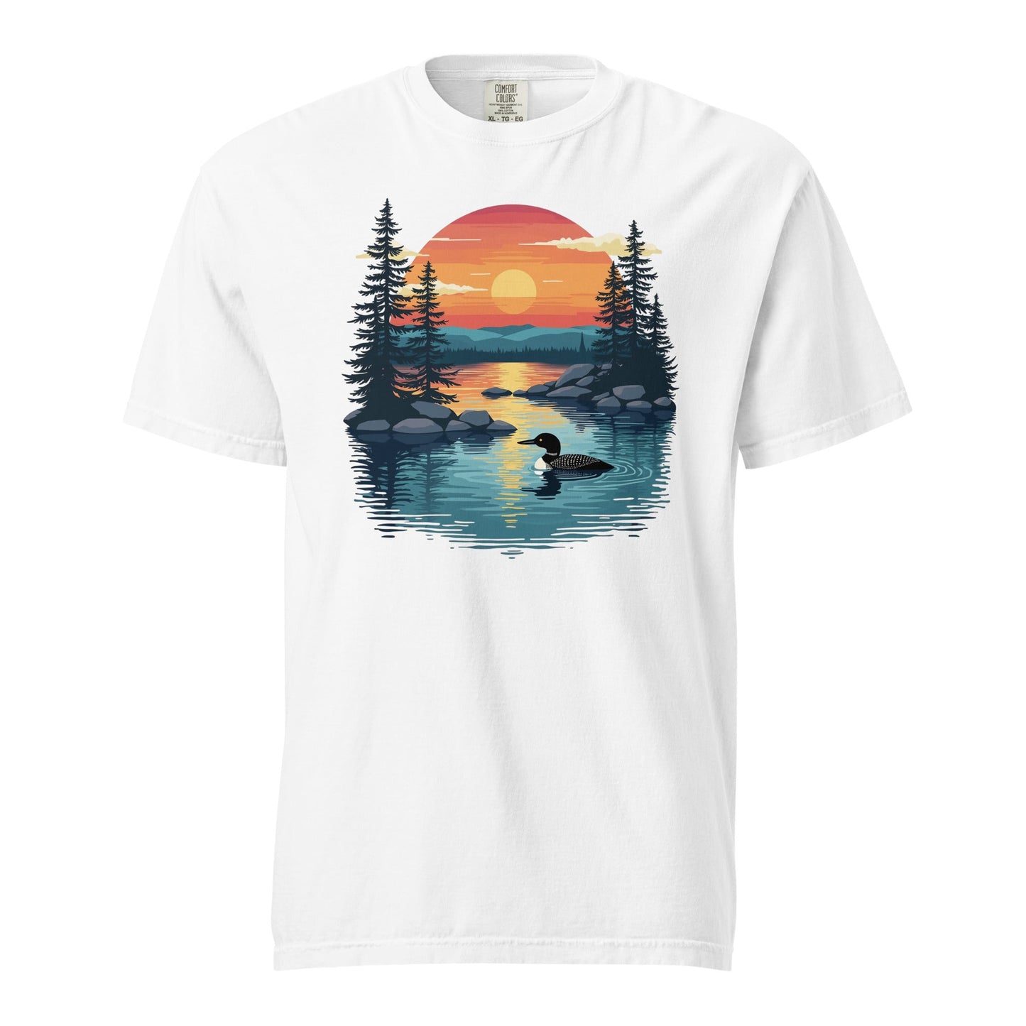 Sunset Duck Men's (Unisex) Premium Tee - Men's Shirts - Discovery Co.