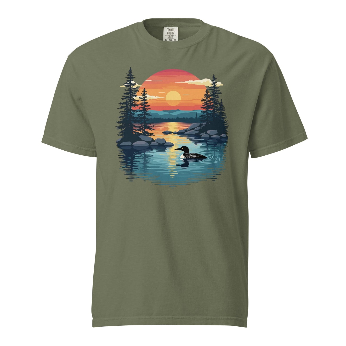 Sunset Duck Men's (Unisex) Premium Tee - Men's Shirts - Discovery Co.