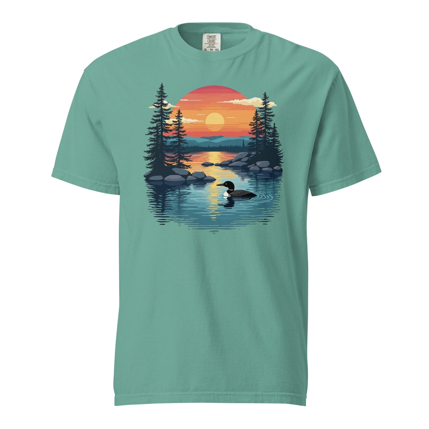 Sunset Duck Men's (Unisex) Premium Tee - Men's Shirts - Discovery Co.