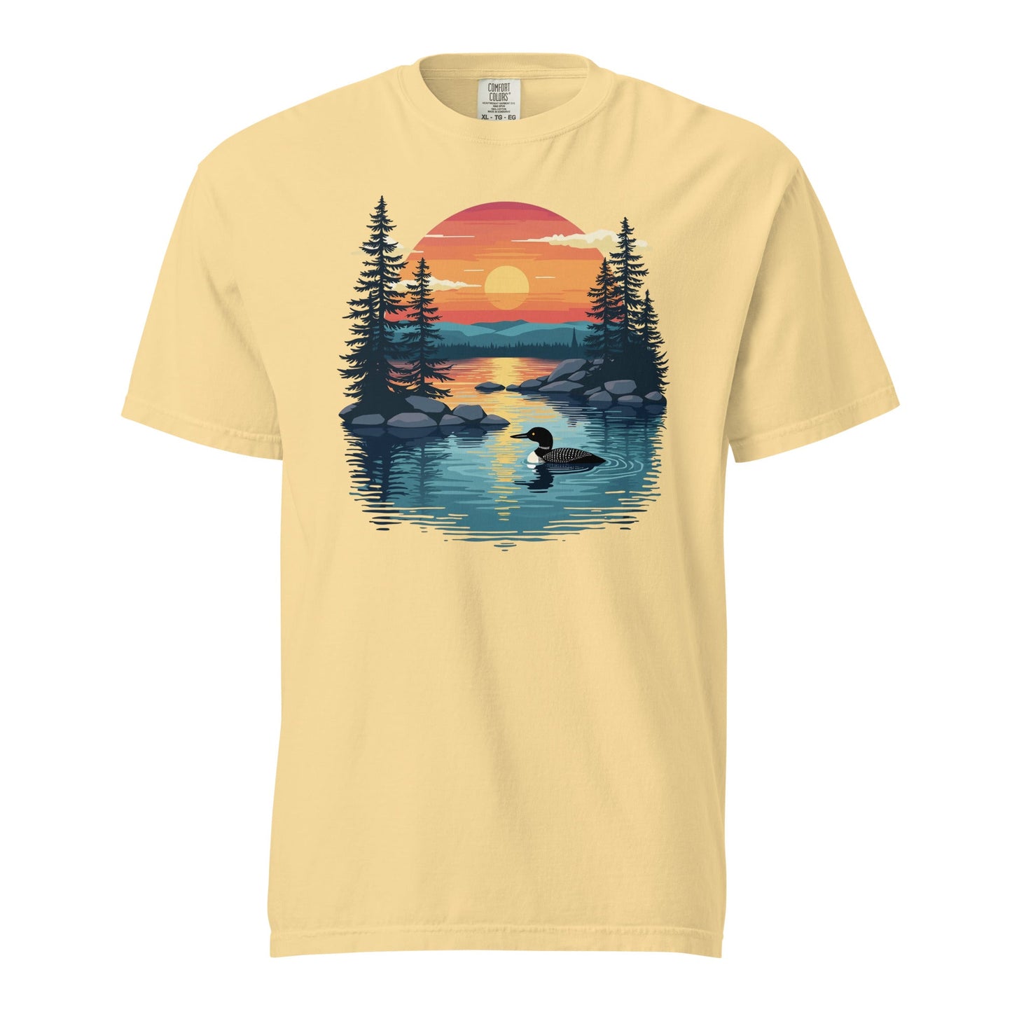 Sunset Duck Men's (Unisex) Premium Tee - Men's Shirts - Discovery Co.