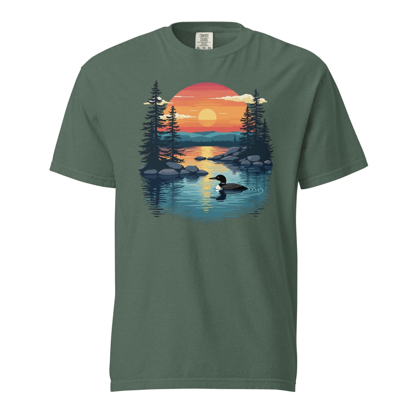 Sunset Duck Men's (Unisex) Premium Tee - Men's Shirts - Discovery Co.