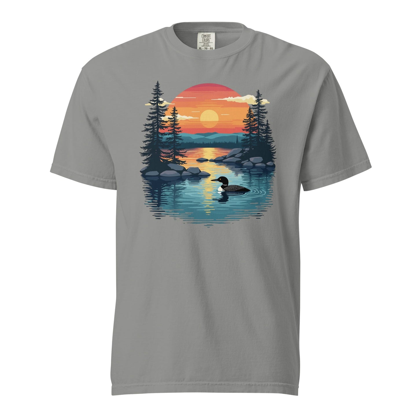 Sunset Duck Men's (Unisex) Premium Tee - Men's Shirts - Discovery Co.