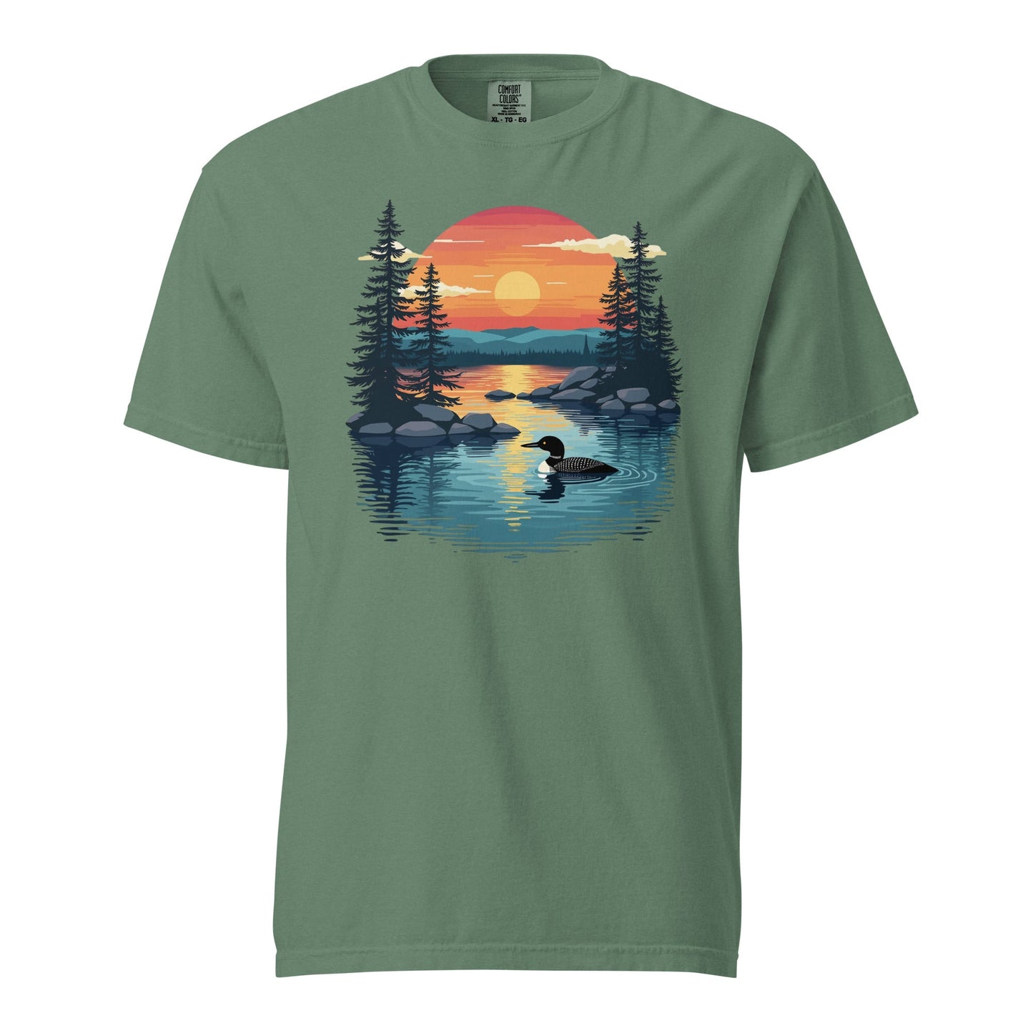 Sunset Duck Men's (Unisex) Premium Tee - Men's Shirts - Discovery Co.