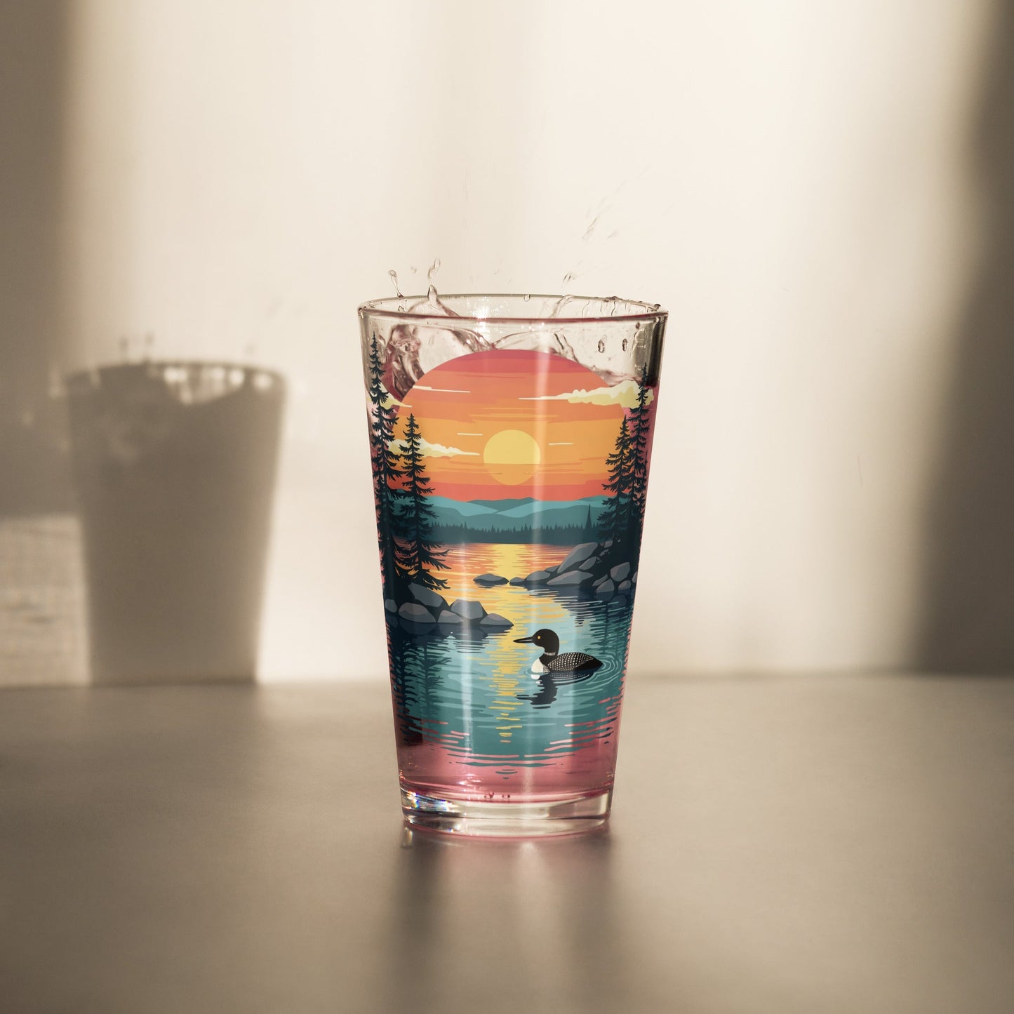 Sunset Duck Pint Glass - Beer Glass - Discovery Co.