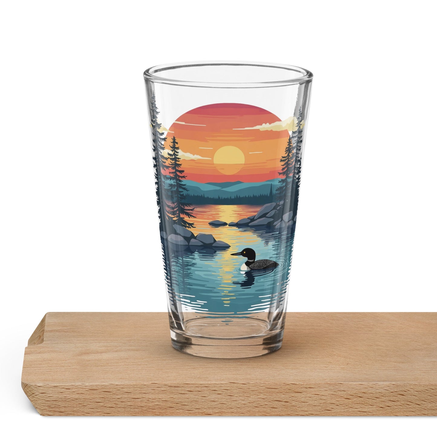 Sunset Duck Pint Glass - Beer Glass - Discovery Co.